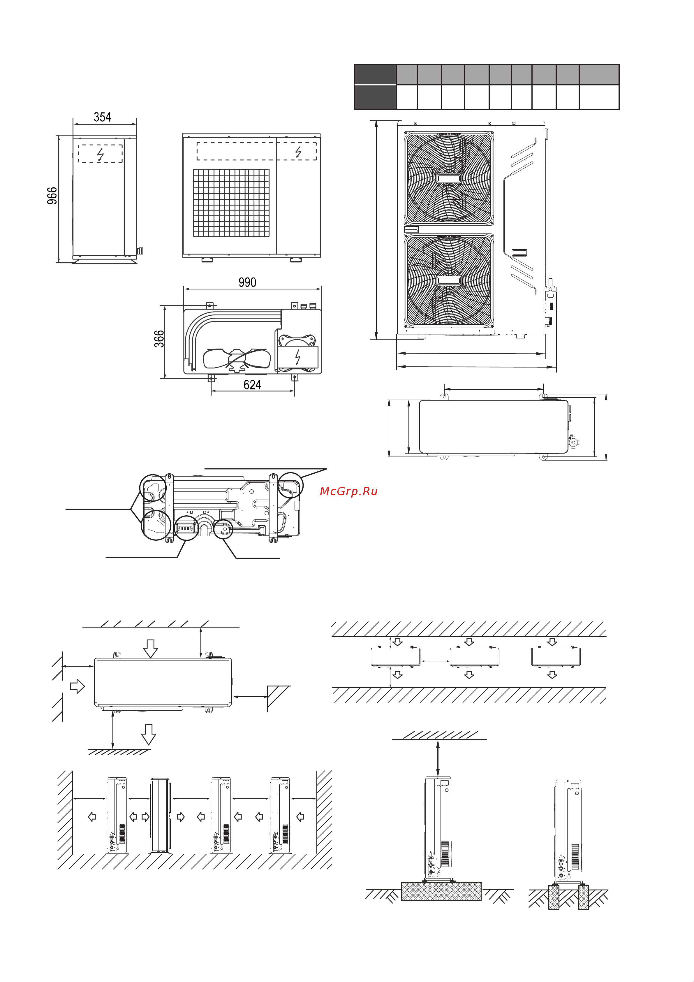 IGC IMU-V5A/D2NH [8/24] Габаритные размеры мини чиллеров