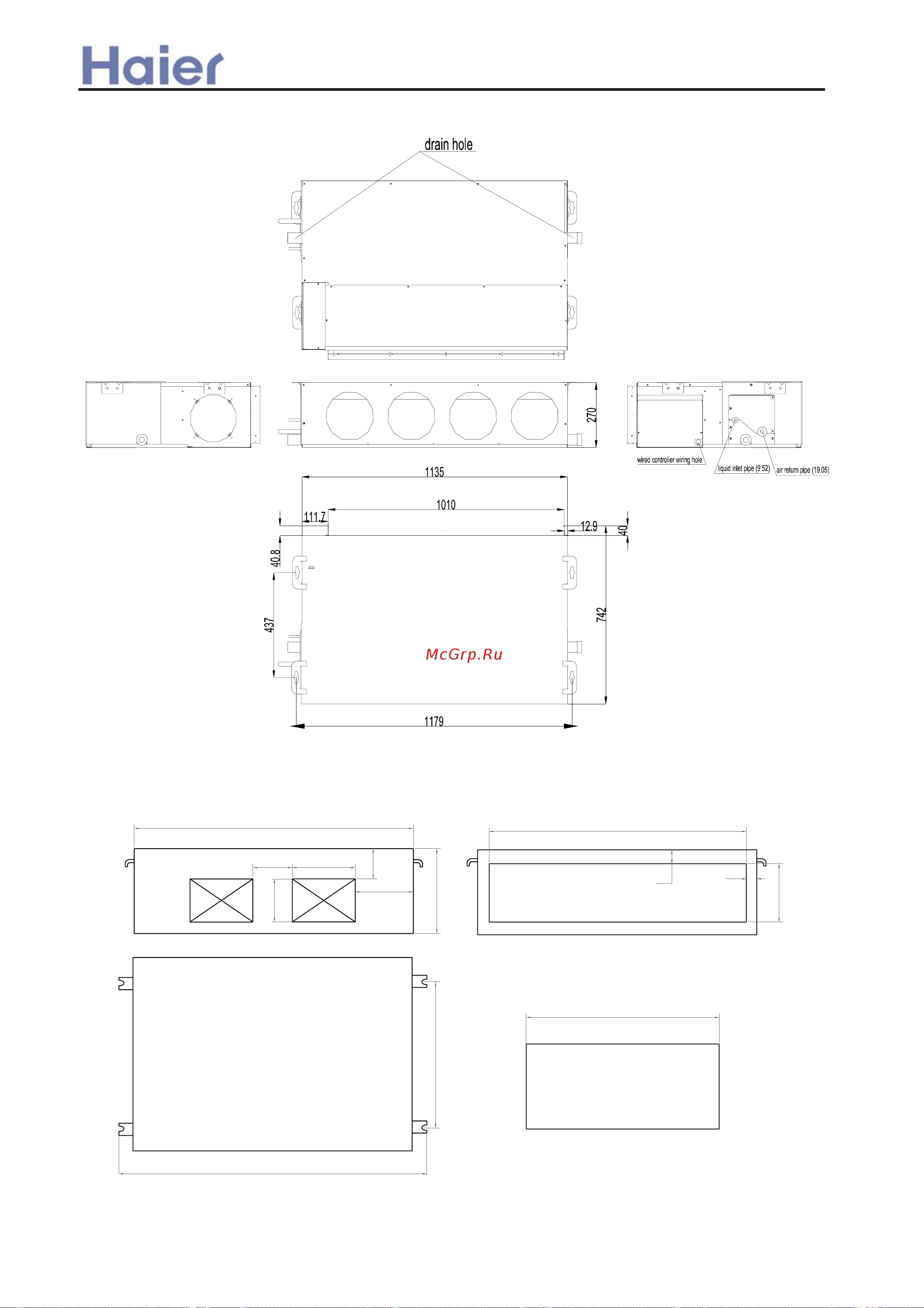 Haier AC282AFEAA [156/408] Dimension