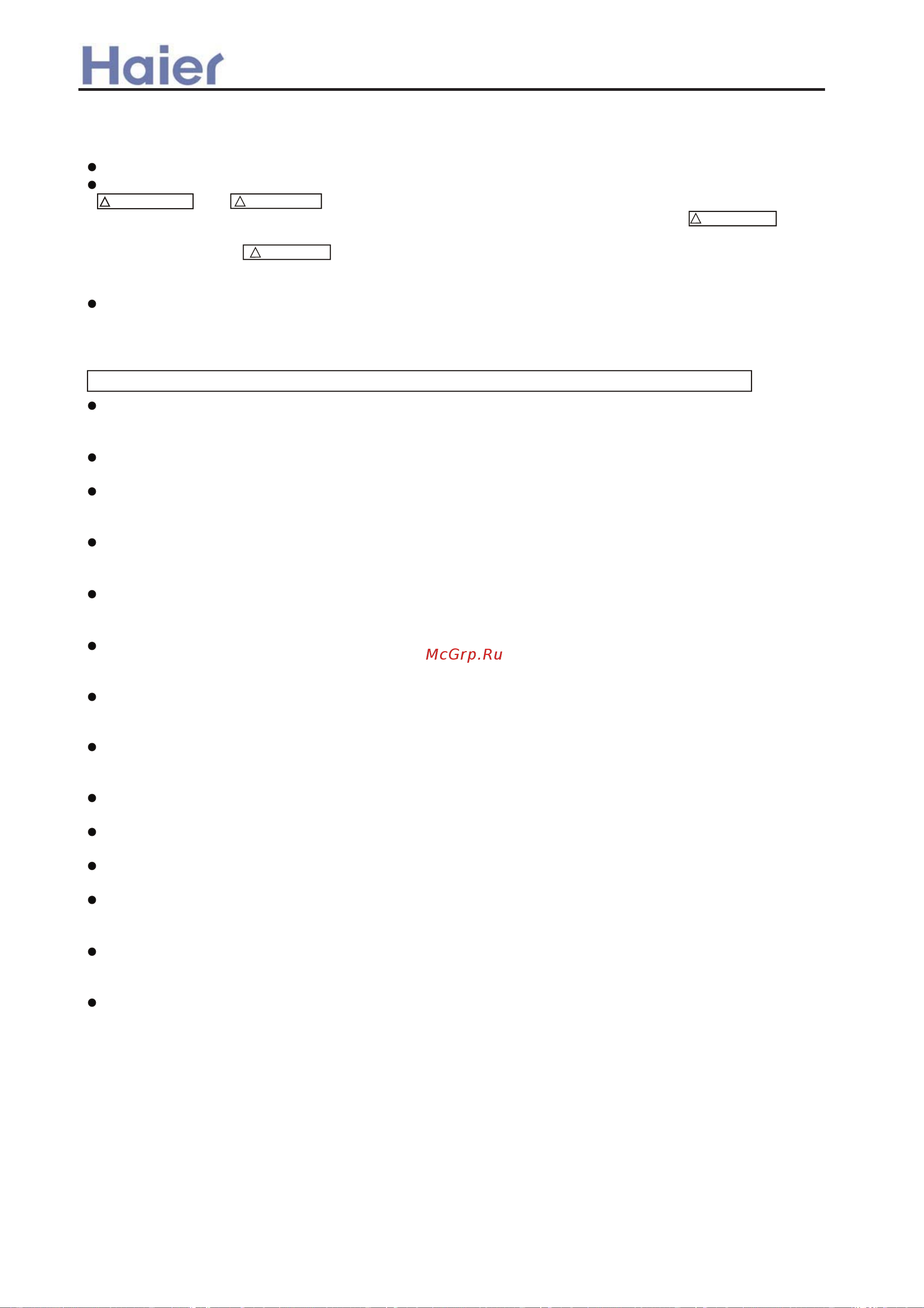 Haier AD362AMEAA [206/408] Installation