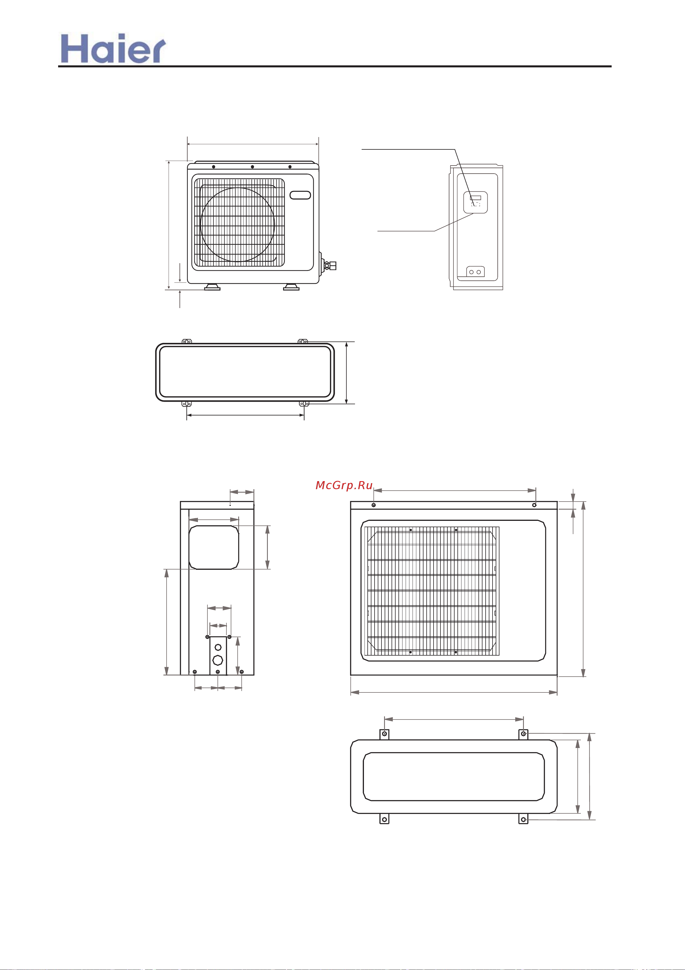 Haier AB362AEERA [239/408] Dimension