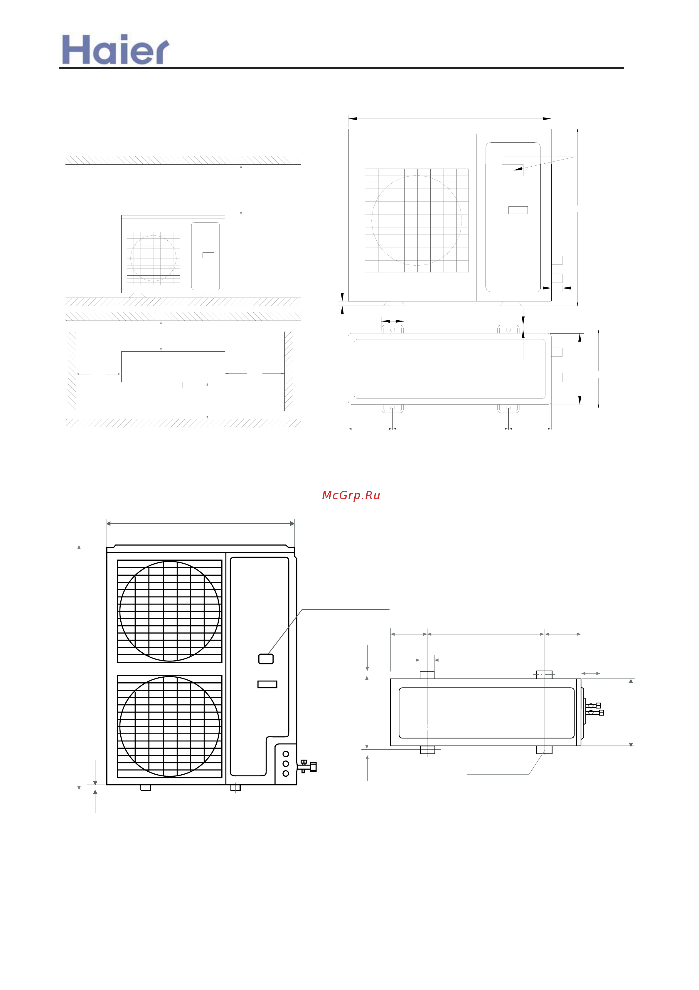 Haier AB282AEERA [241/408] Dimension