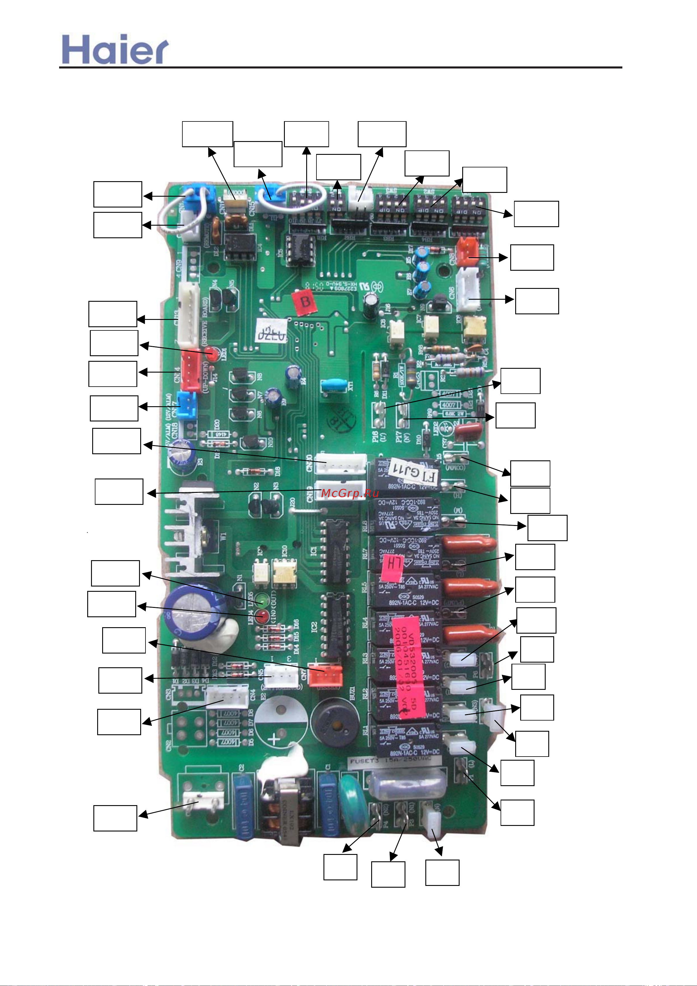 Haier AD602AHEAA [264/408] Electrical wiring diagram and pcb photo