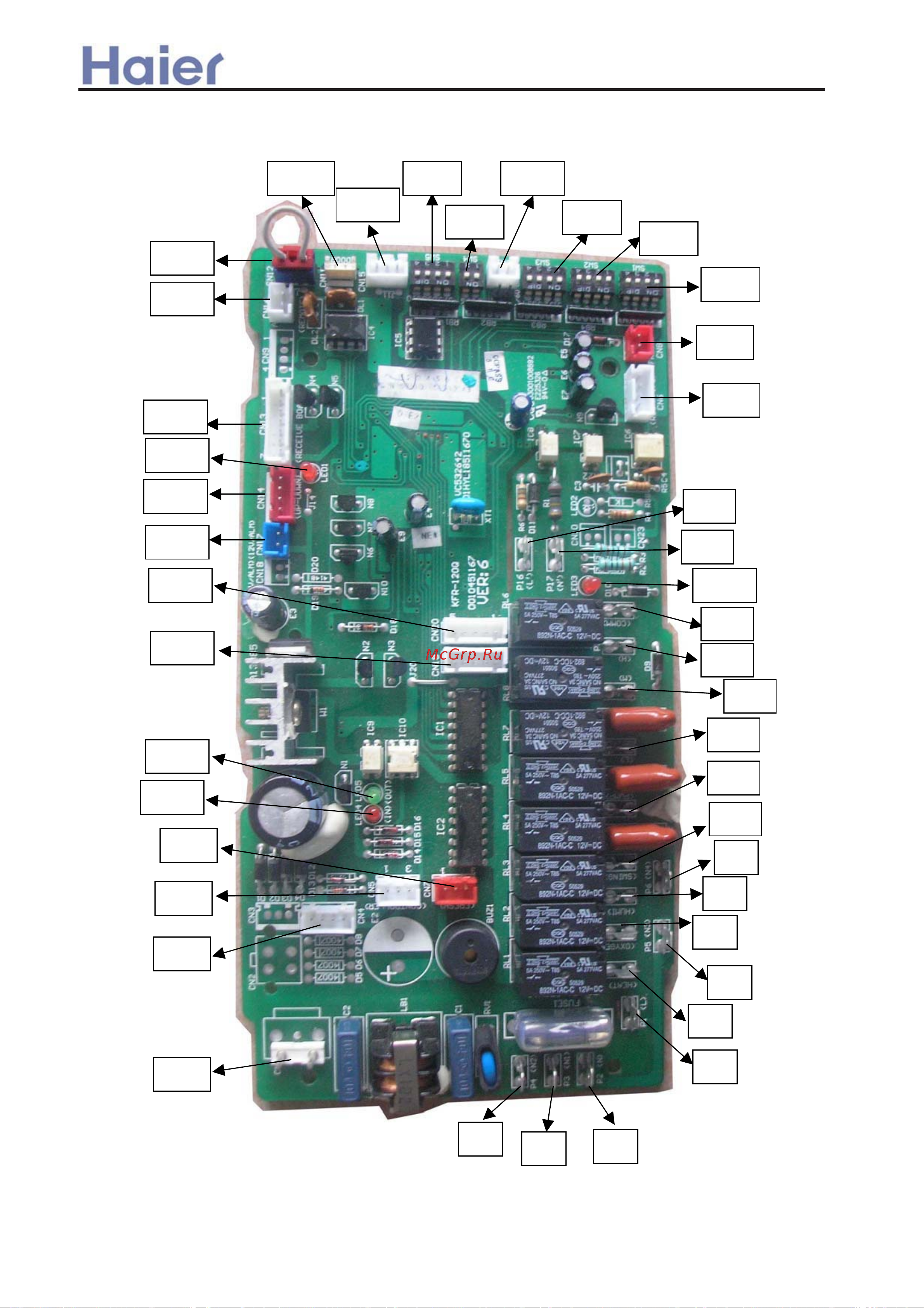 Haier AD422ANEAA [266/408] Electrical wiring diagram and pcb photo
