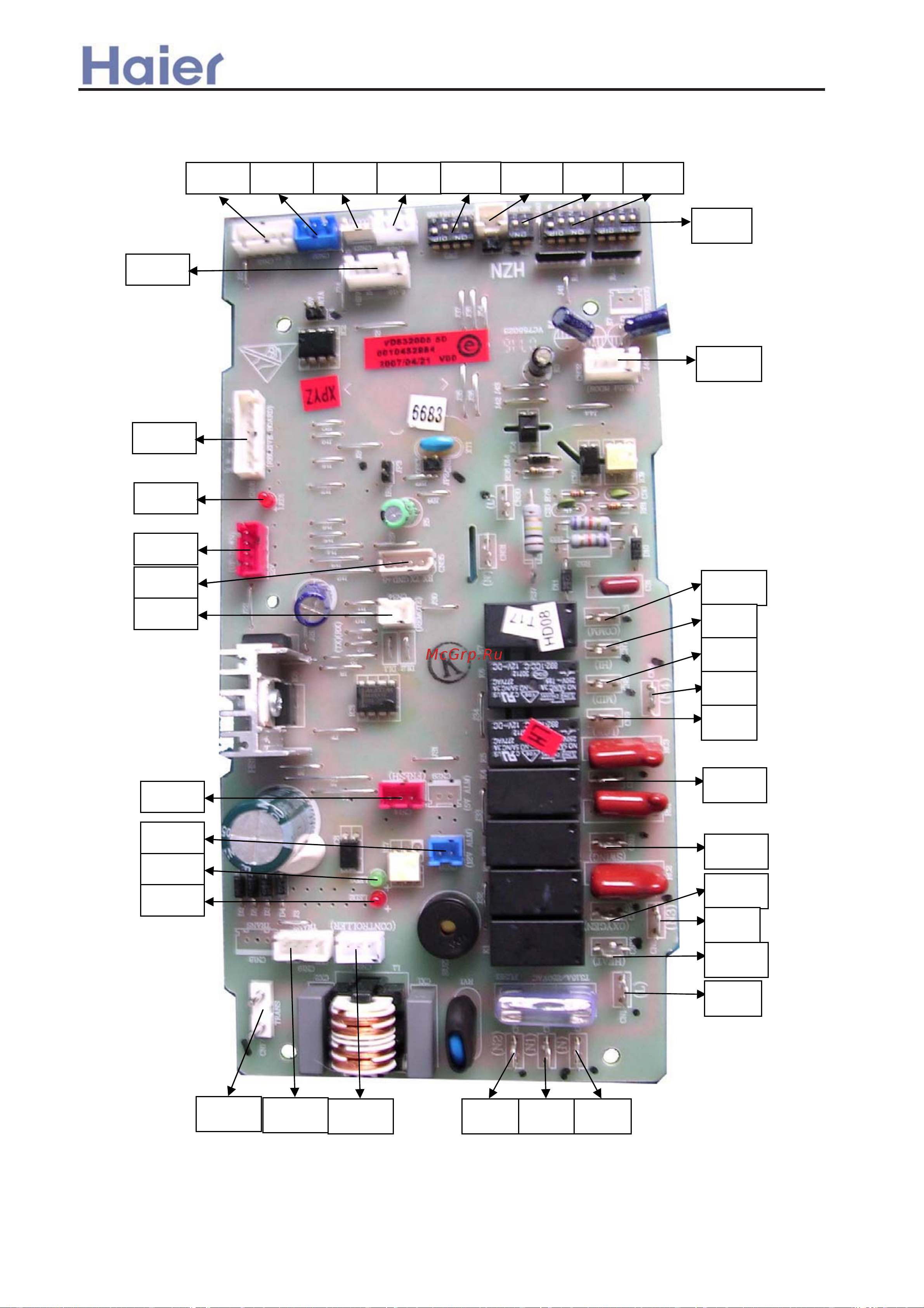 Haier AC122ACERA [272/408] Electrical wiring diagram and pcb photo