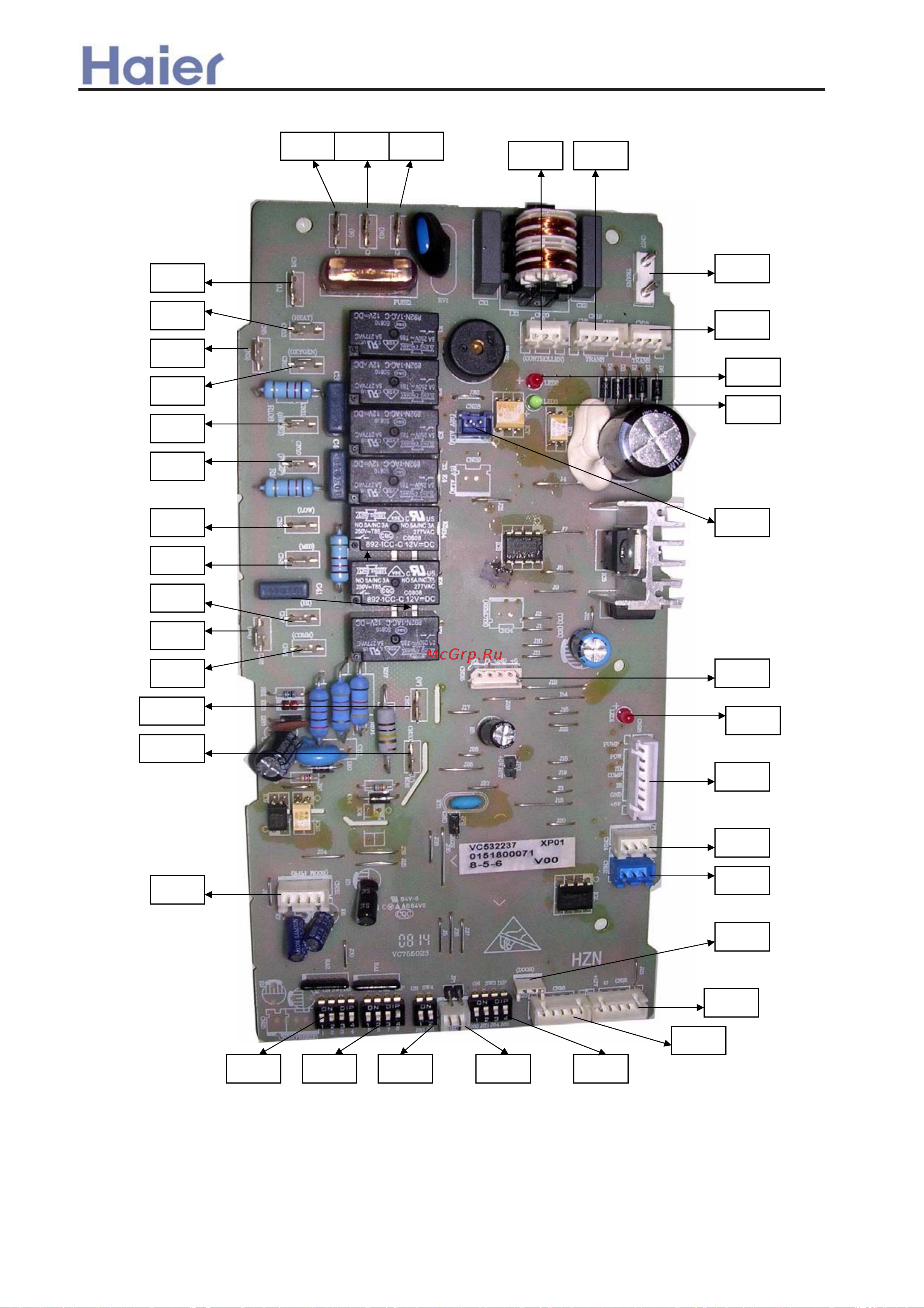 Haier AD282AMEAA [277/408] Electrical wiring diagram and pcb photo