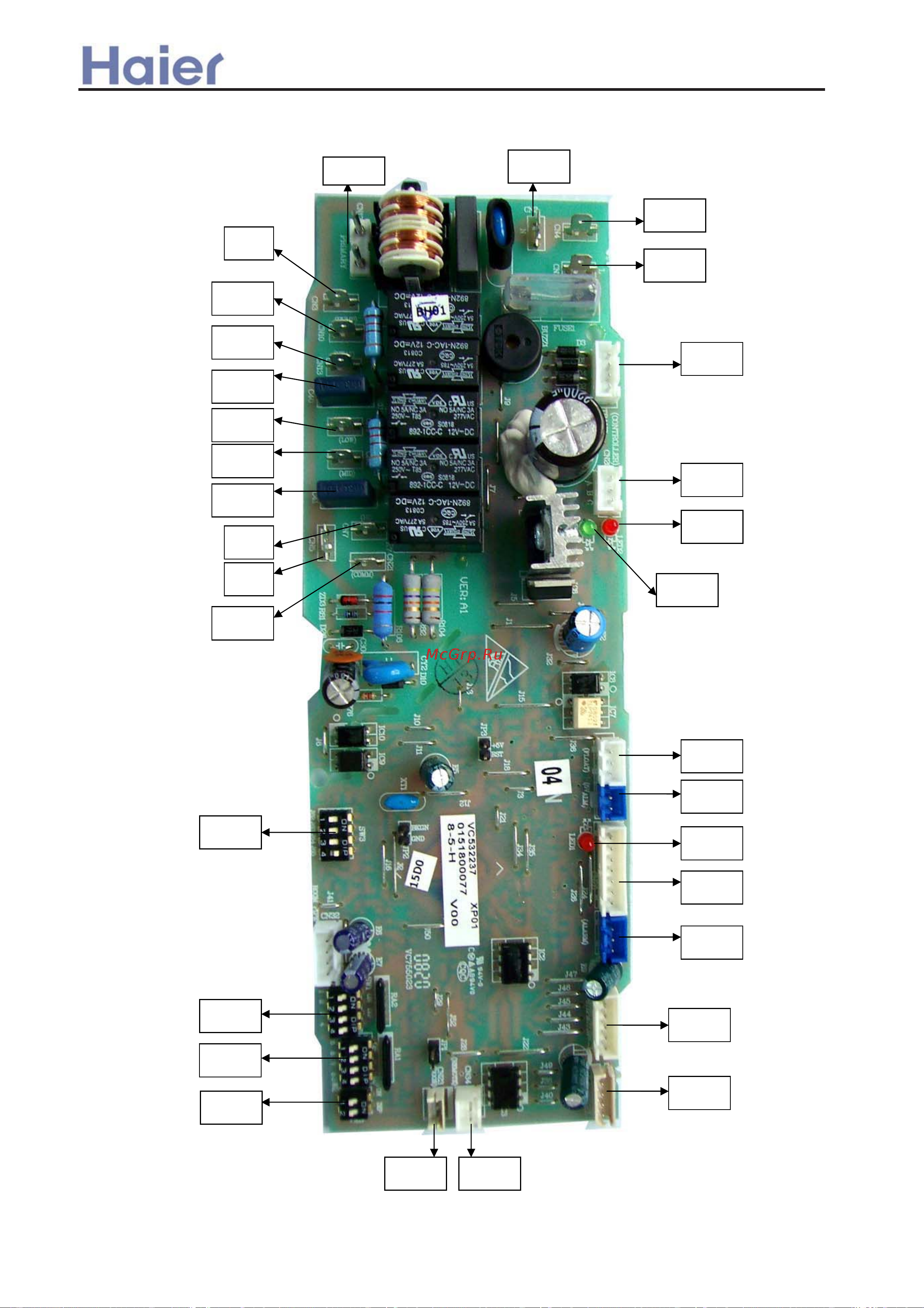 Haier AD182ALERA [279/408] Electrical wiring diagram and pcb photo