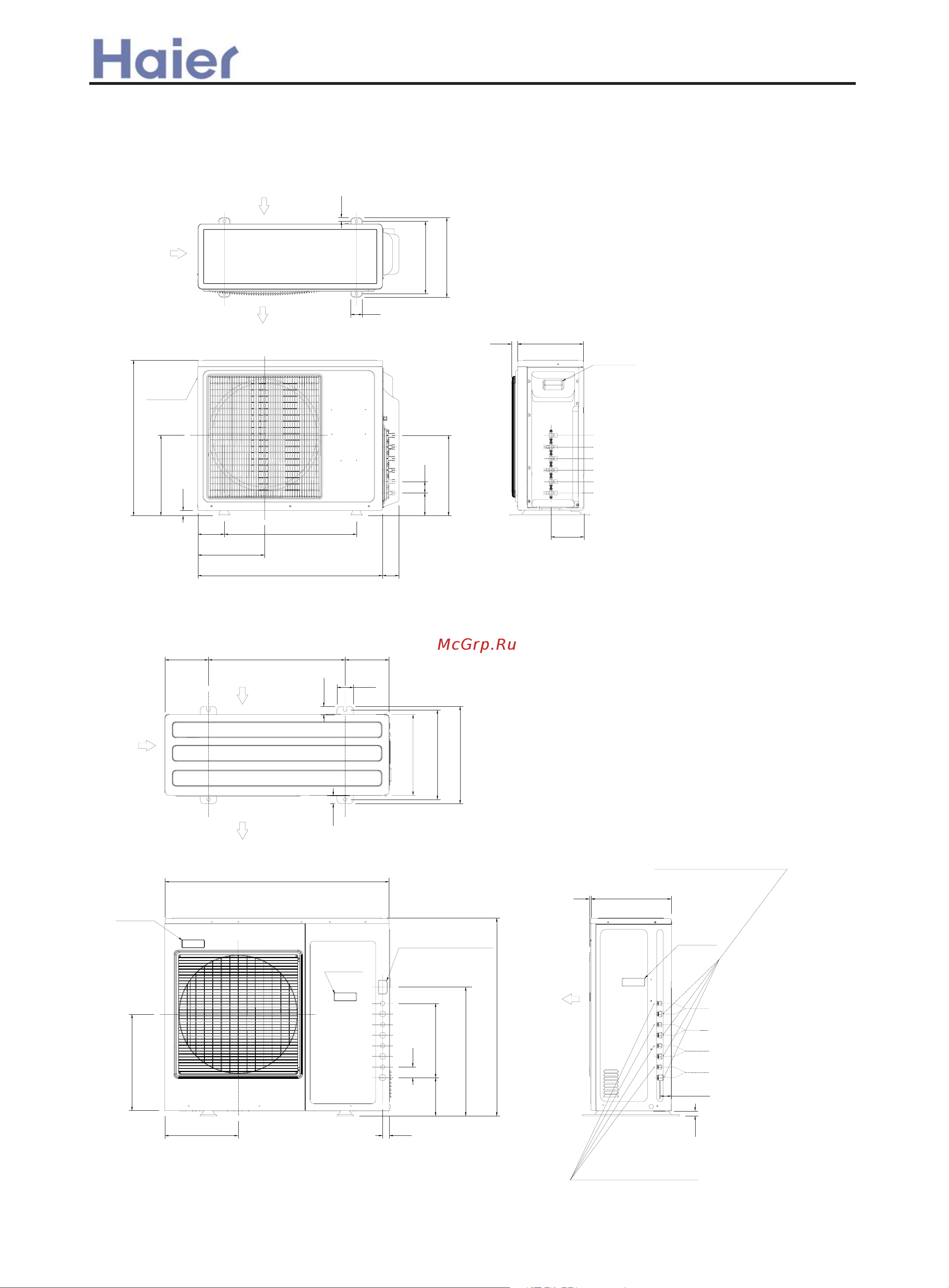 Haier 3U19FS1ERA [21/137] Dimension