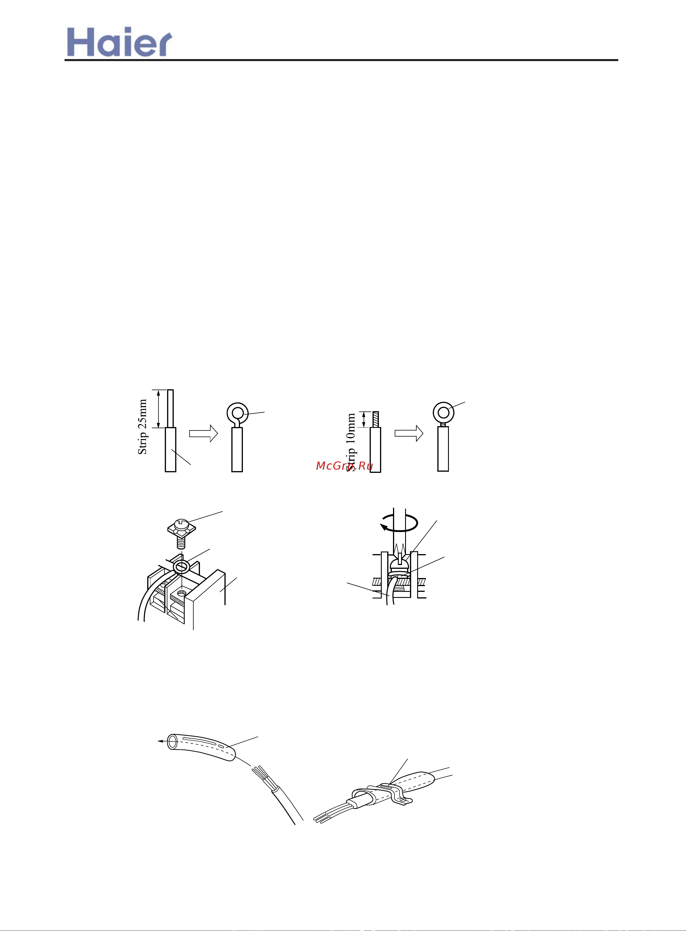 Haier AC24CS1ERA(S) [61/137] How to connect wiring to the terminals
