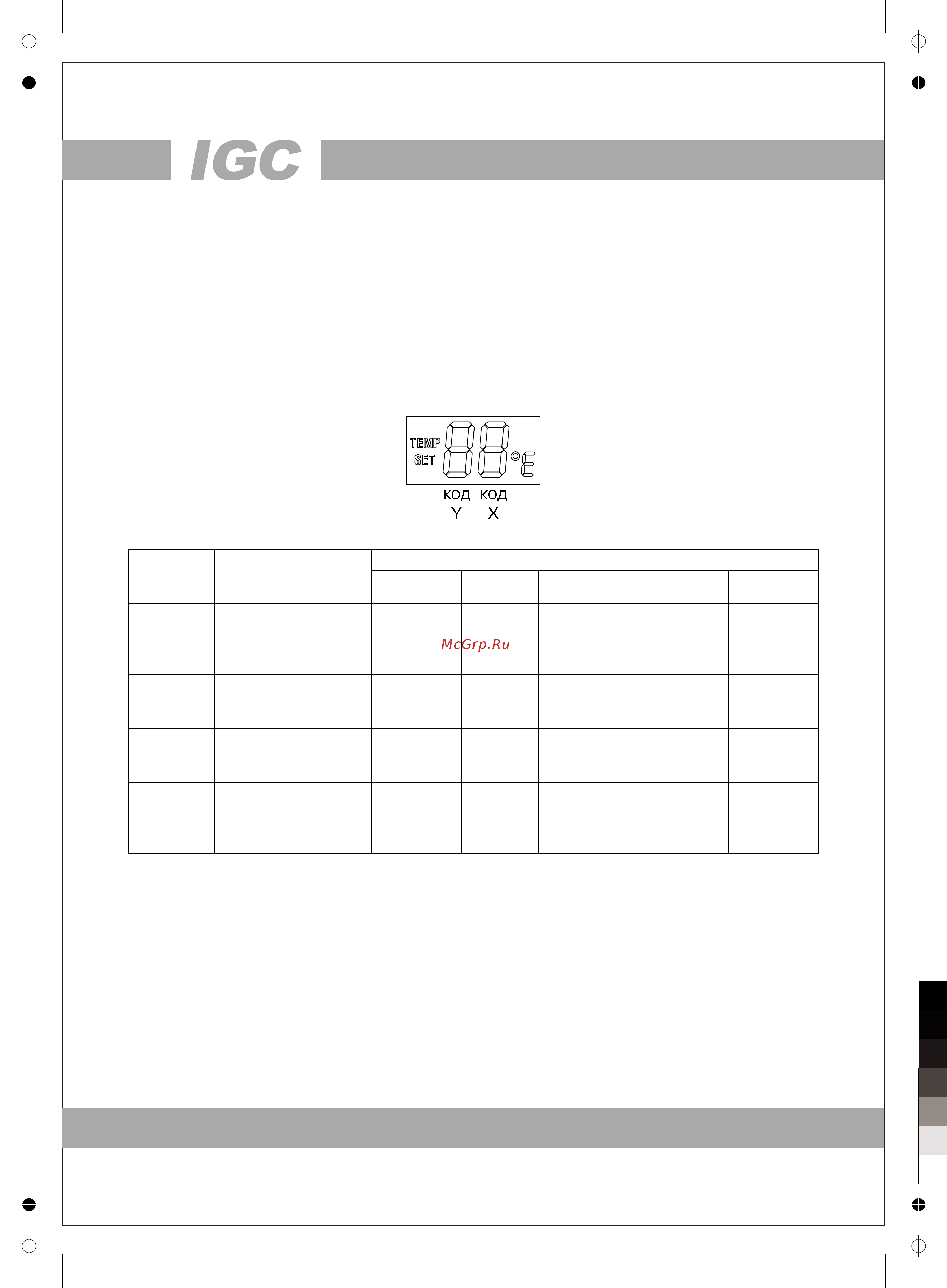 IGC IWF-X300T22W [12/20] Www igc aircon com