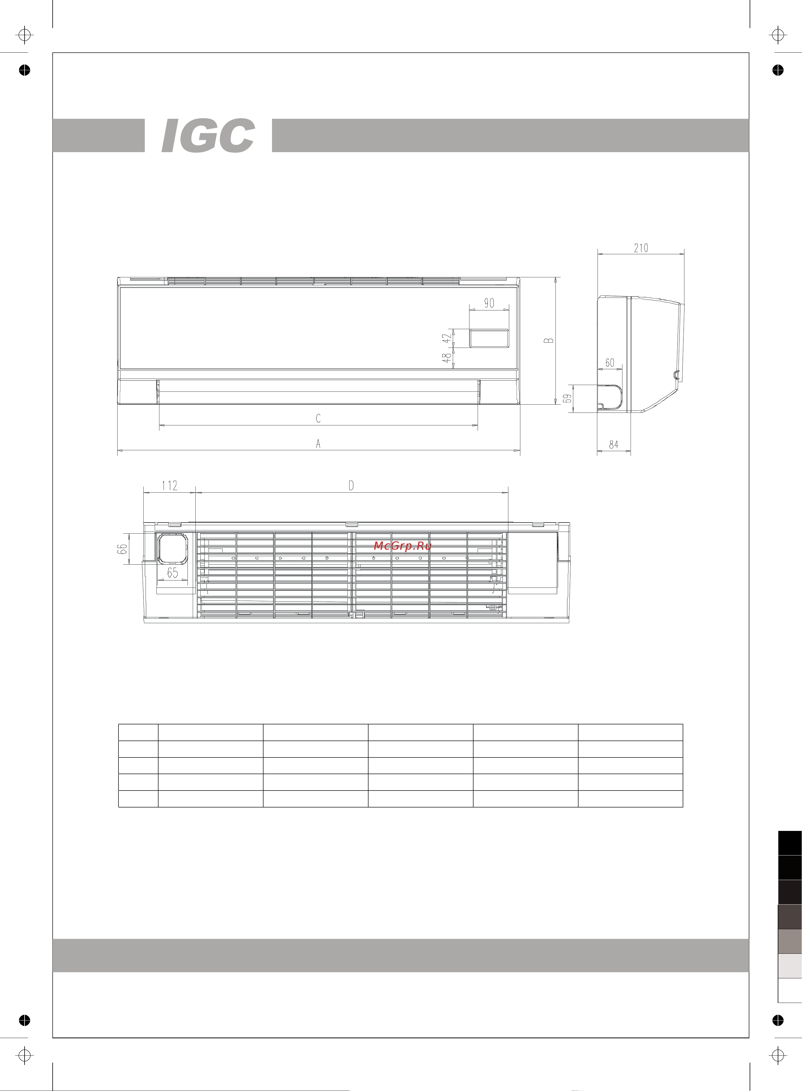 IGC IWF-X300T22W [6/20] Www igc aircon com