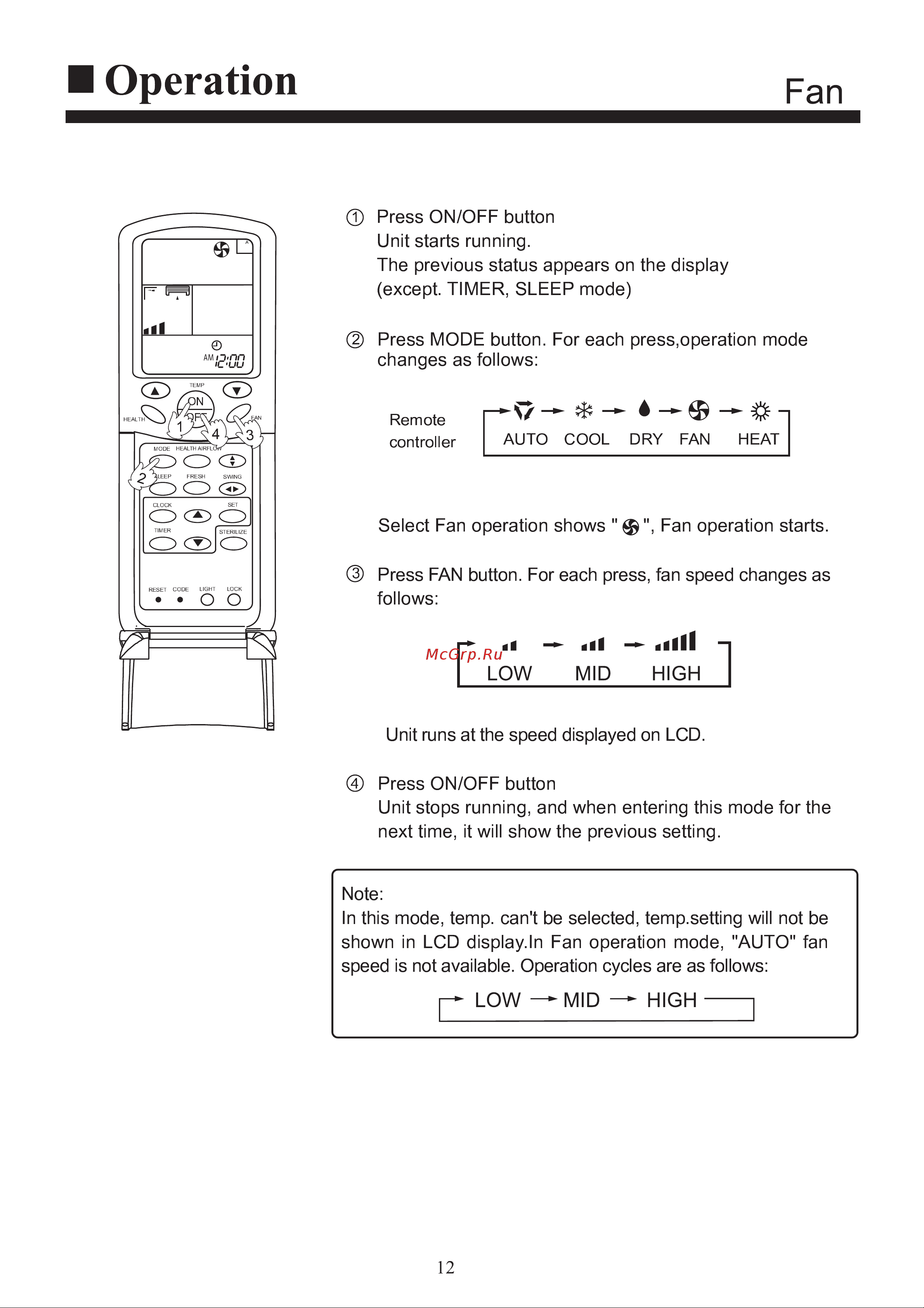 Haier AS092XVERA [14/34] Operation