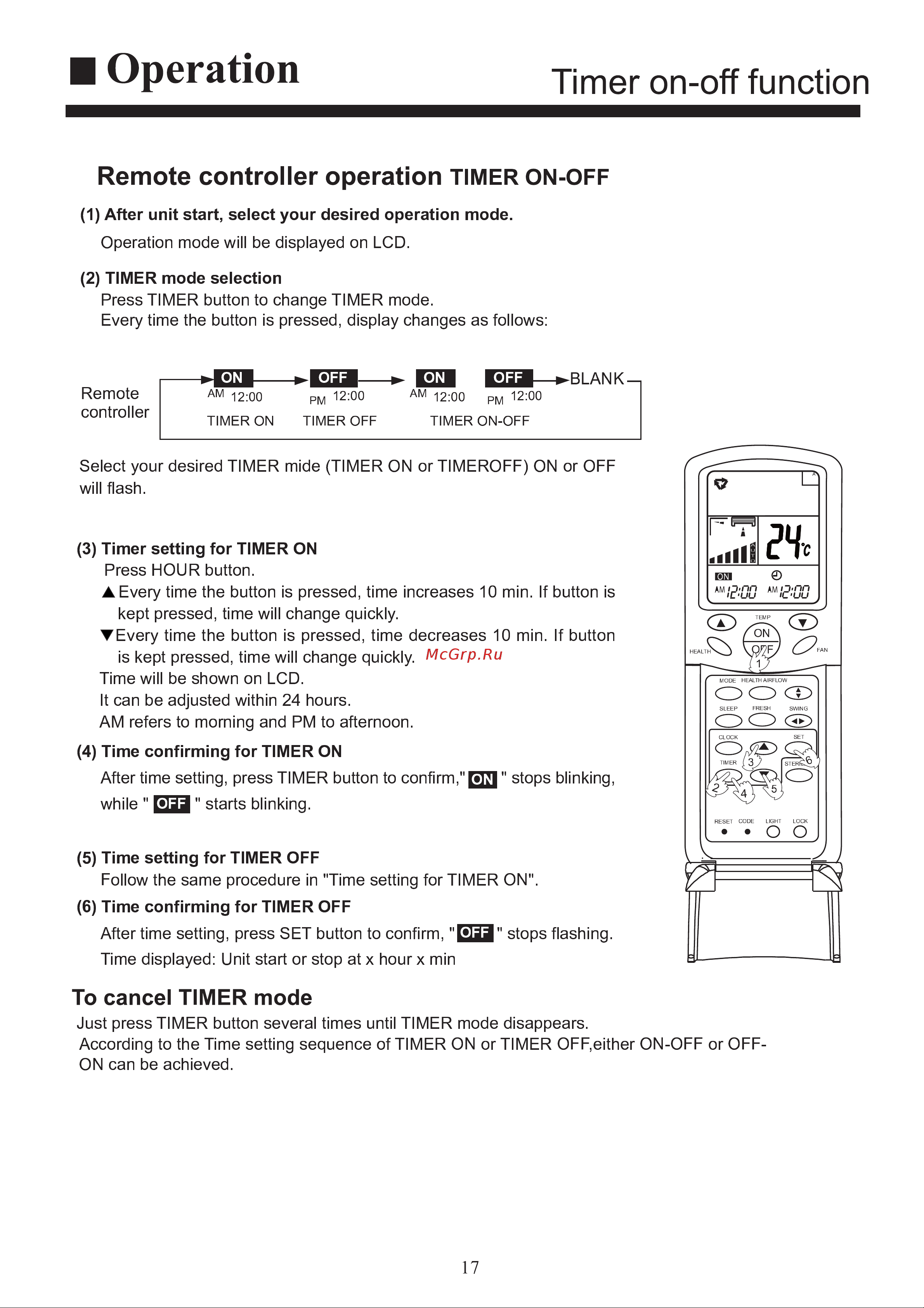Haier AS092XVERA [19/34] Operation