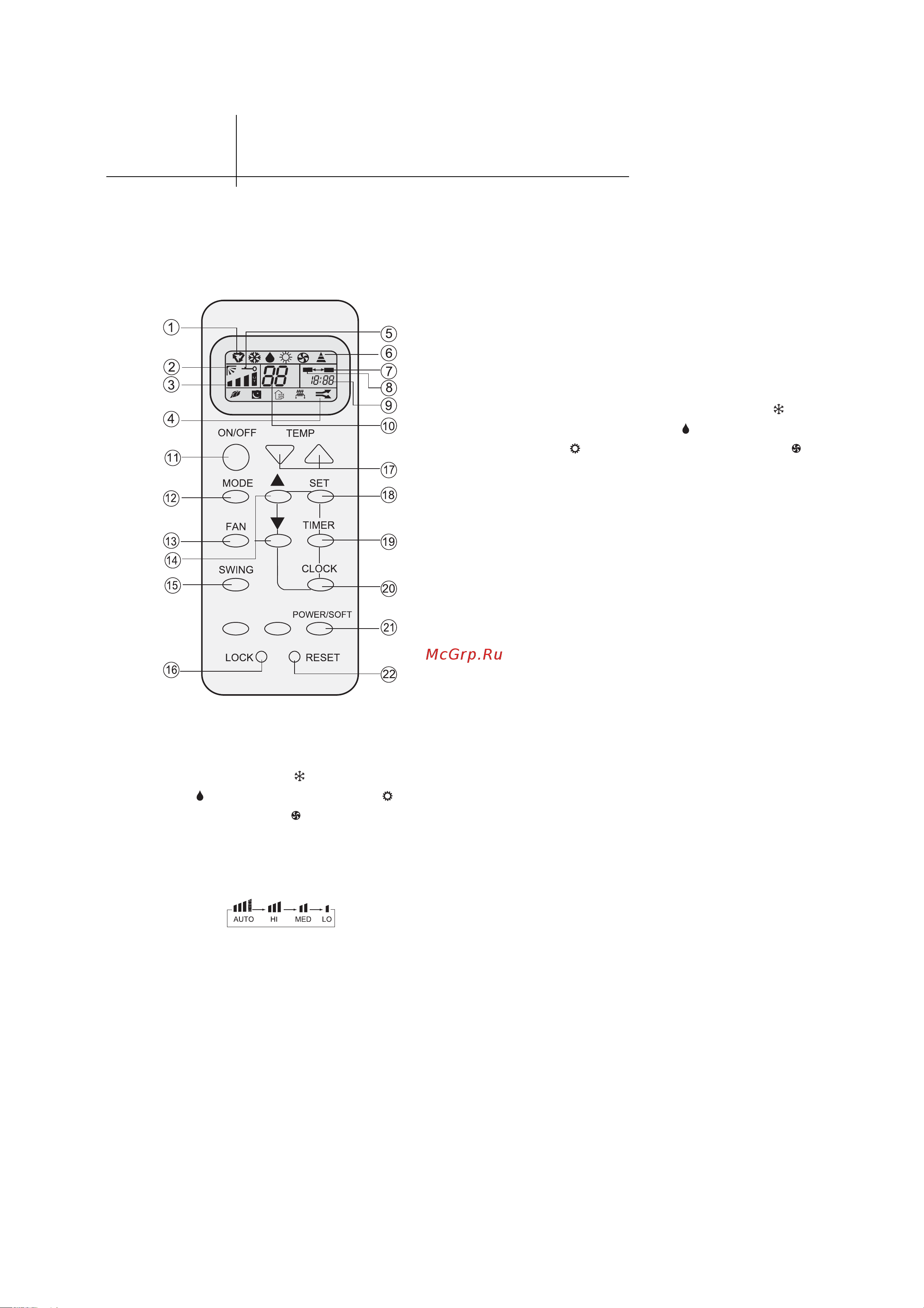 Haier HSU-12H03/(BP)1 [6/20] Кнопка power soft используется для выбора режимов функции power soft