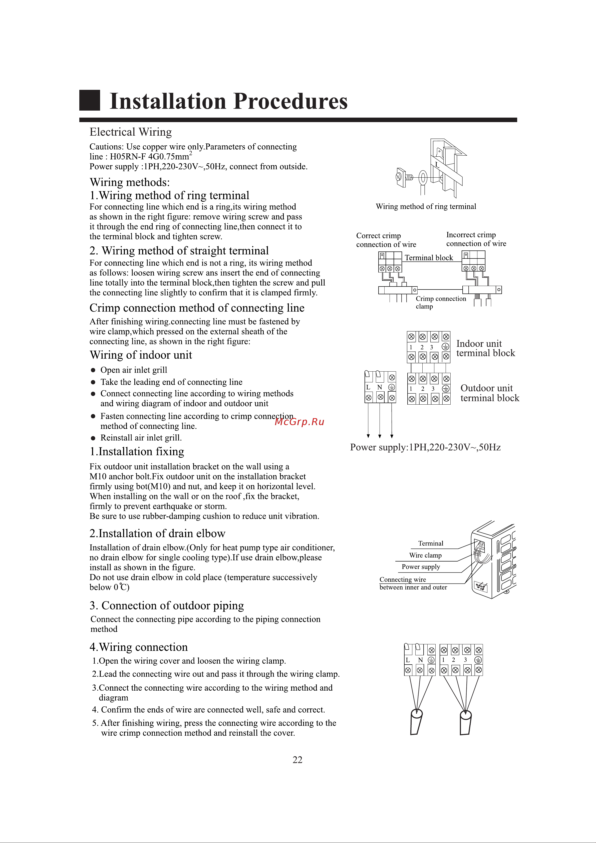 Haier AB0182ACERA [24/27] I installation procedures