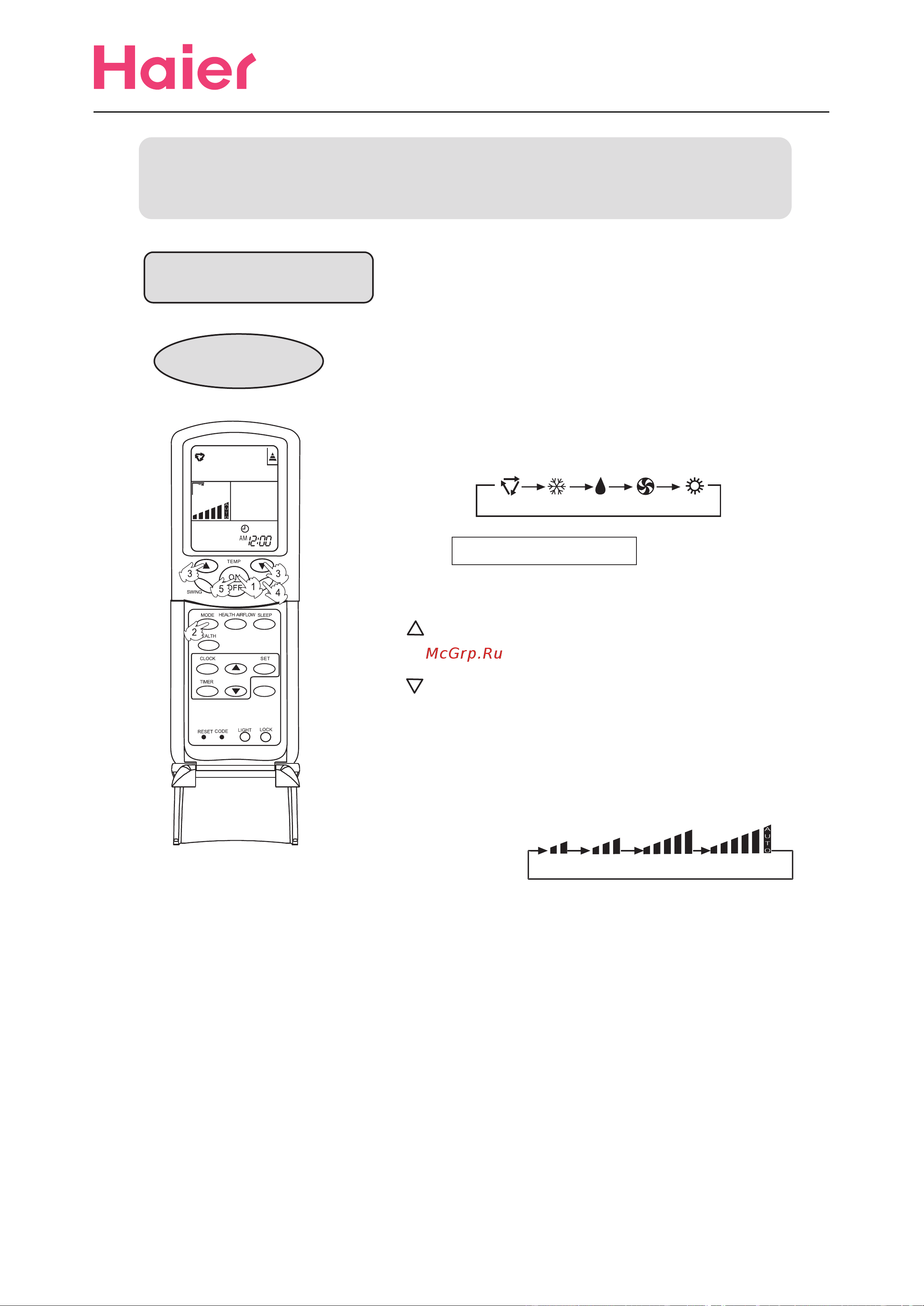 Haier HSU-09H03/H(DBP) [10/26] Operation