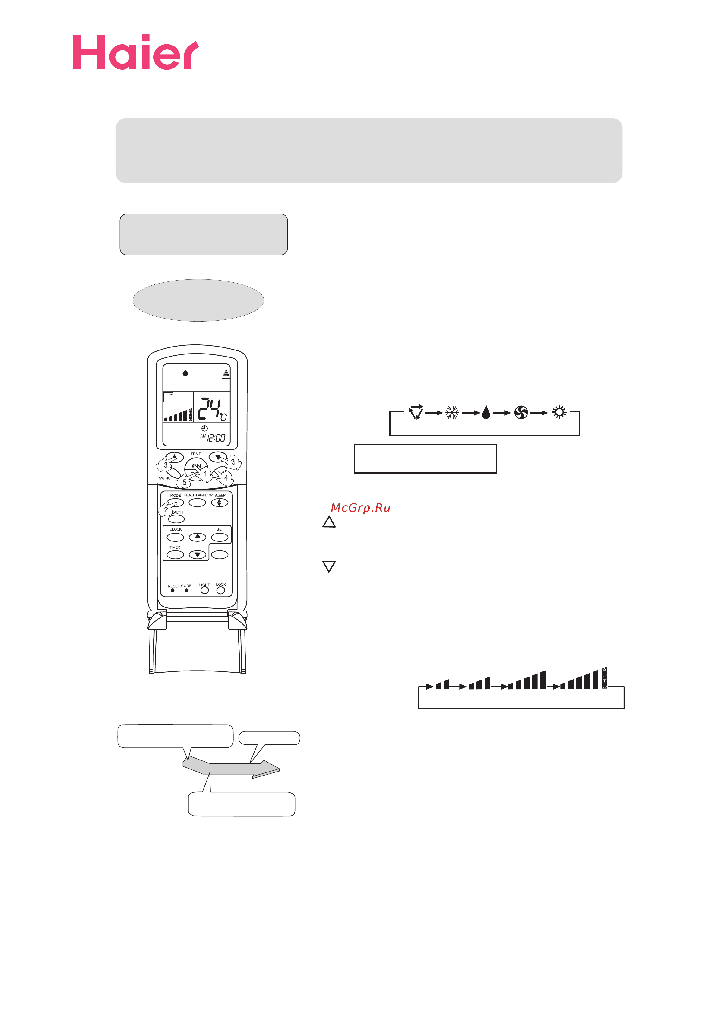 Haier HSU-09H03/H(DBP) [12/26] Operation