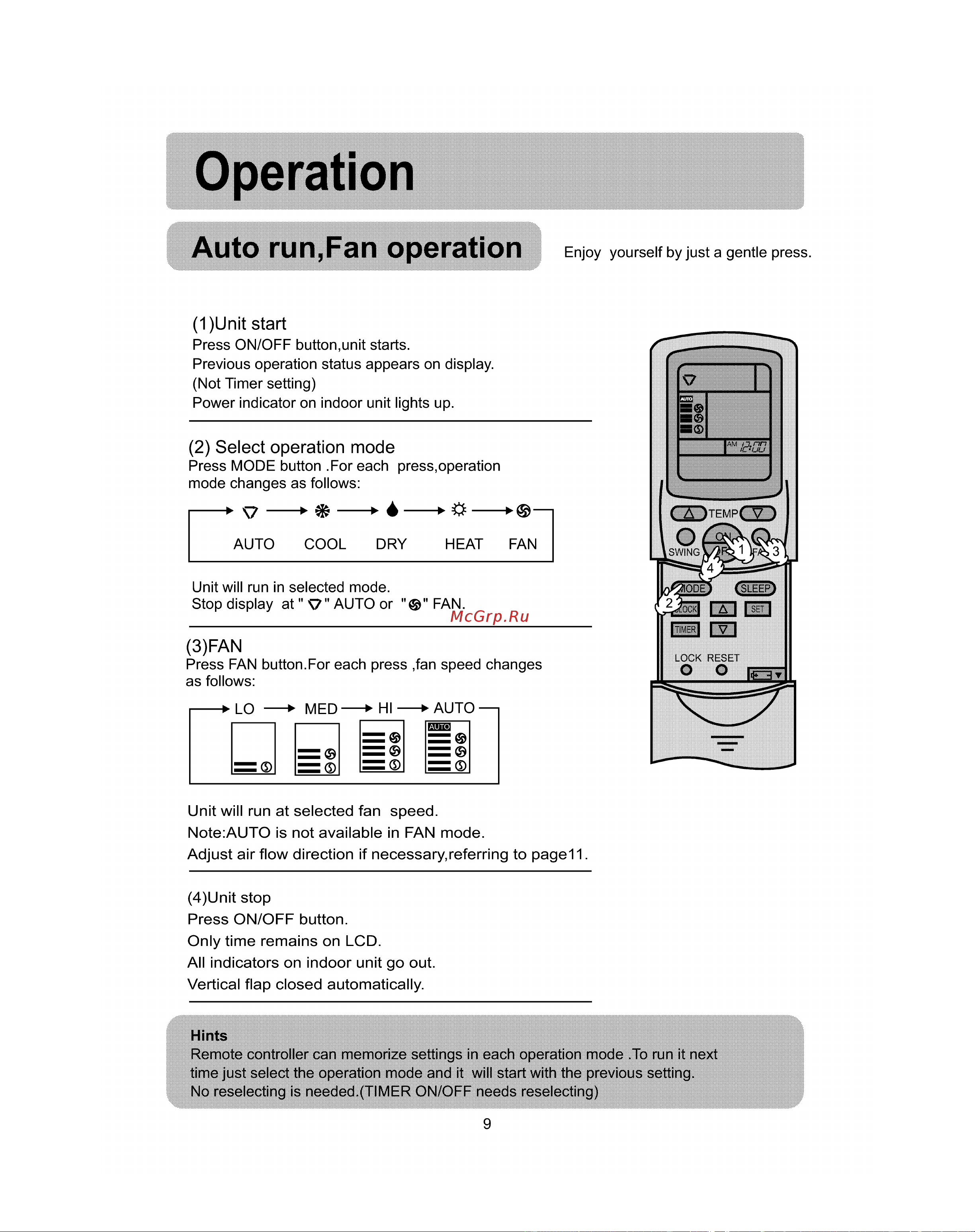 Haier HSU-22CC13 [11/42] Operation