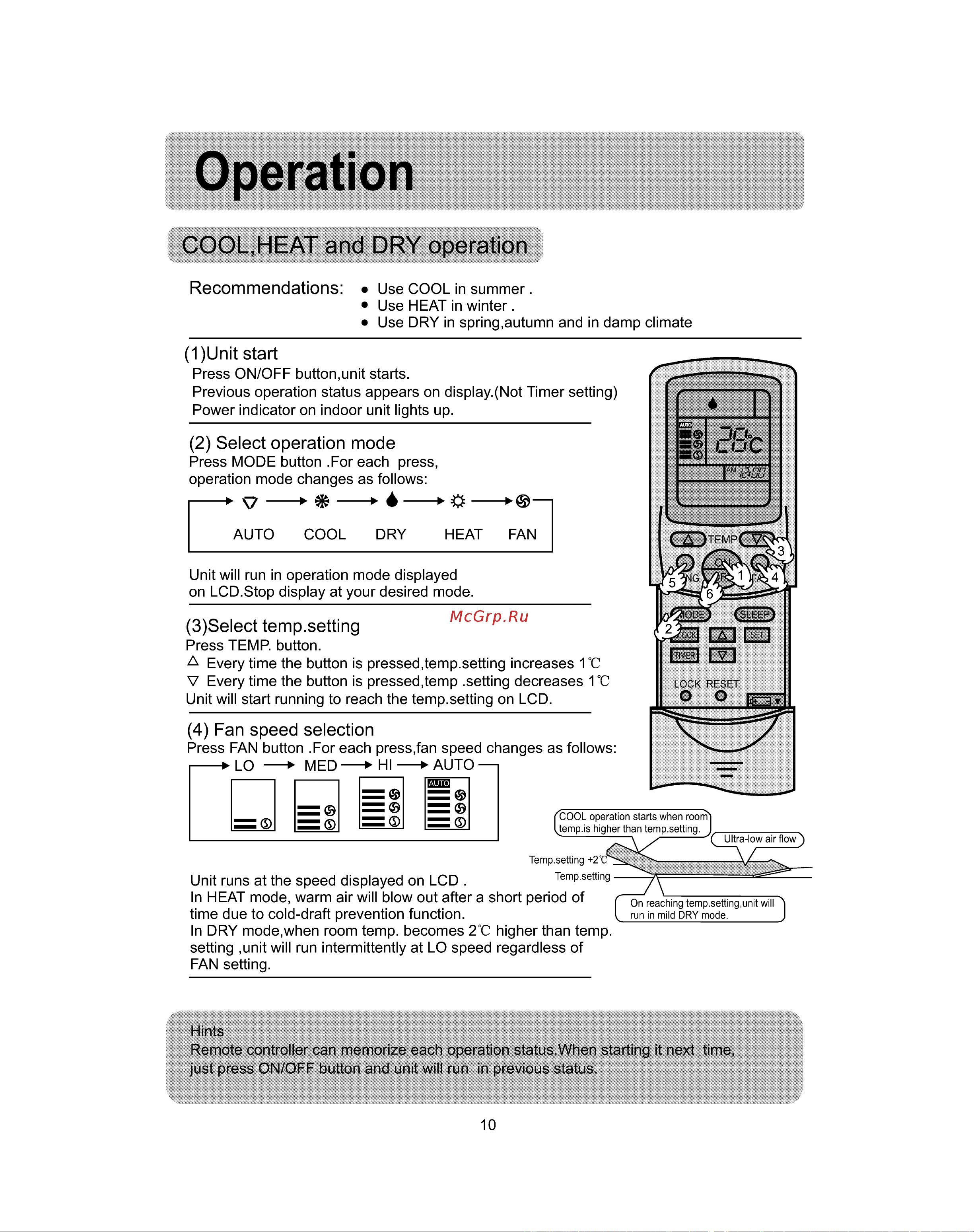 Haier H2SM-18H13 [12/42] Operation
