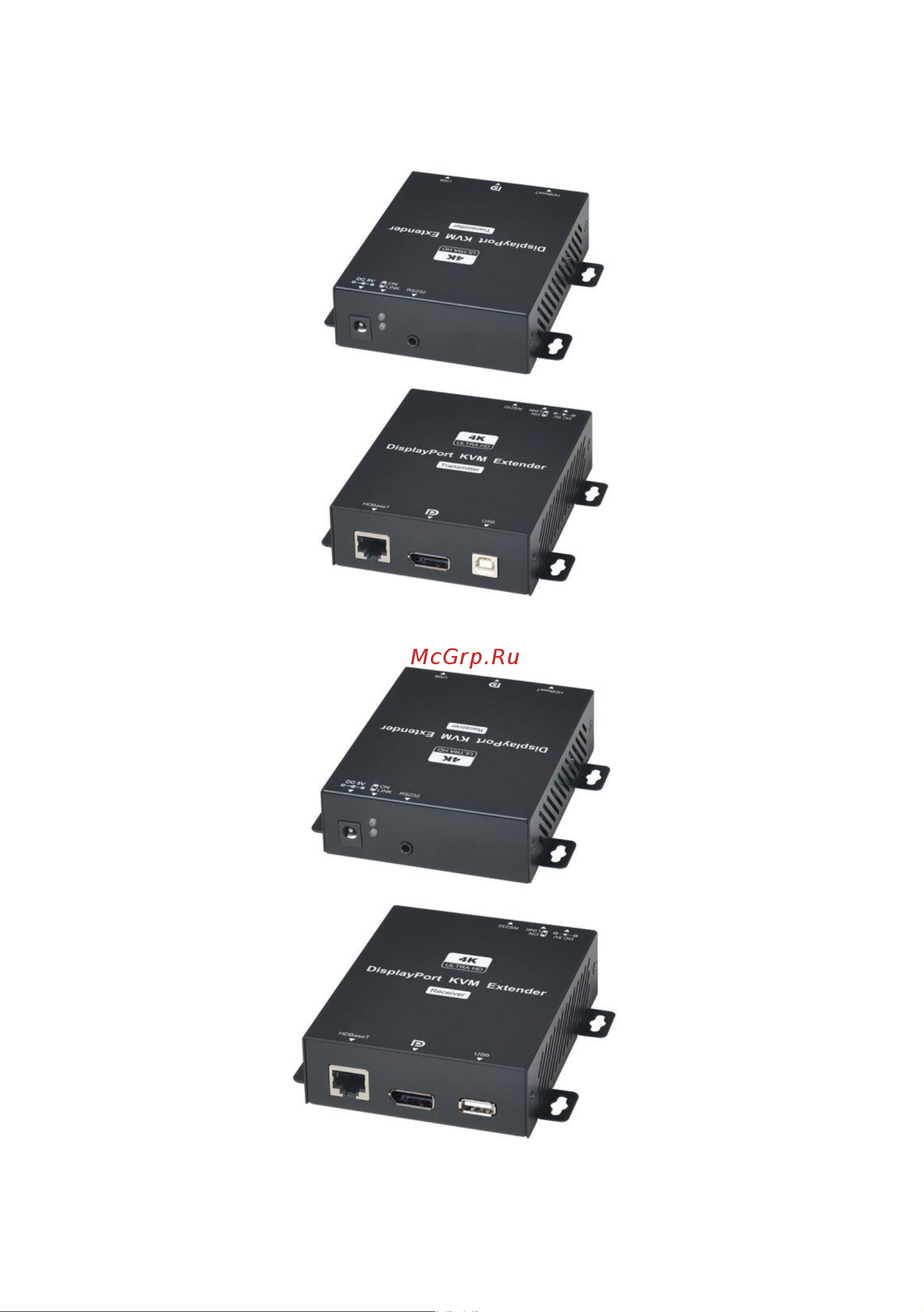 SC&T DP02U DisplayPort + USB + RS232 sct1146 [4/12] Внешний вид и описание элементов