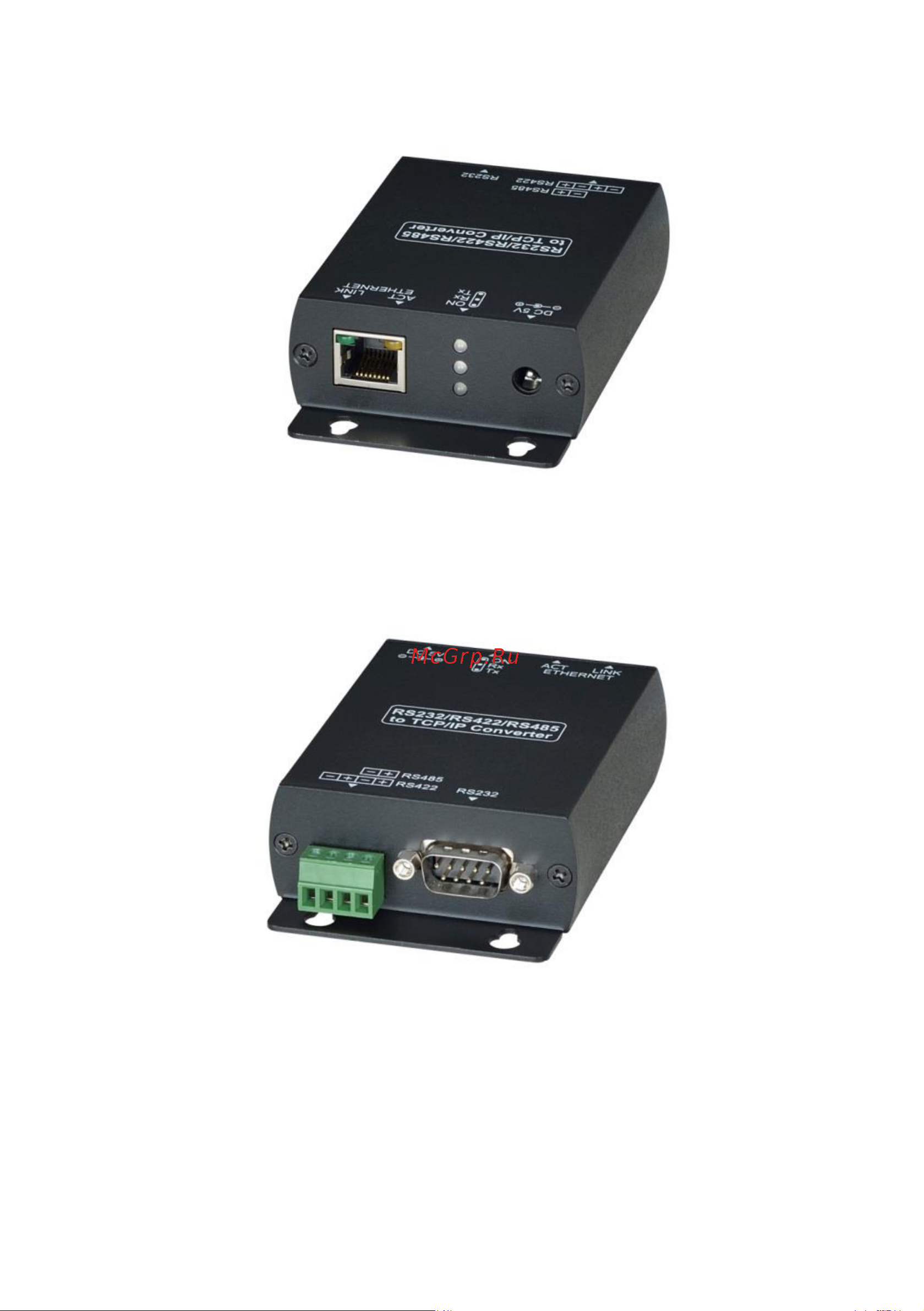SC&T RS007 RS485/RS422/RS232 в Ethernet обеспечивает подключение к сети устройств с указанными интерфейсами и передачу по Ethernet сигналов управления sct1277 [4/16] Внешний вид