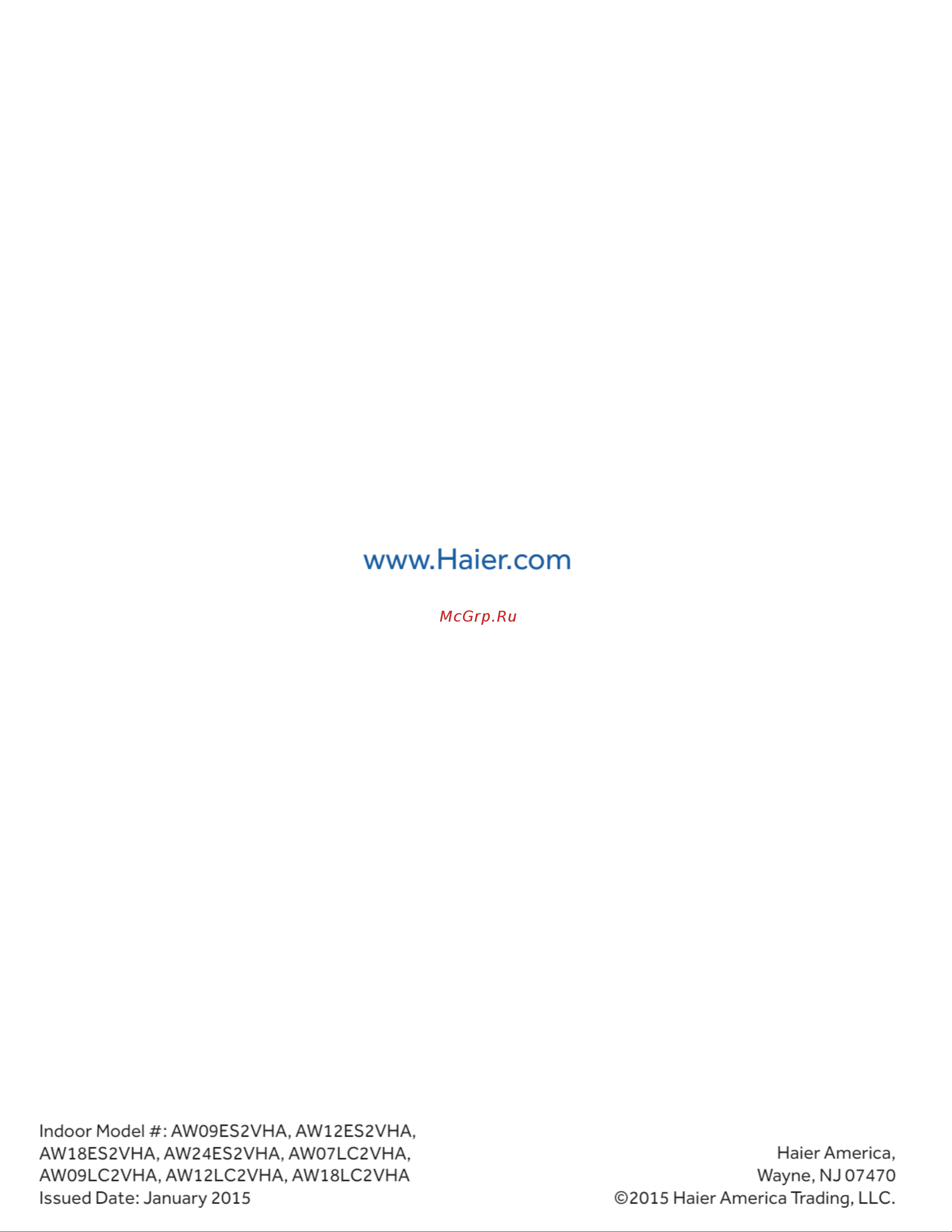 Haier AW12ES2VHA [8/8] Www haier com
