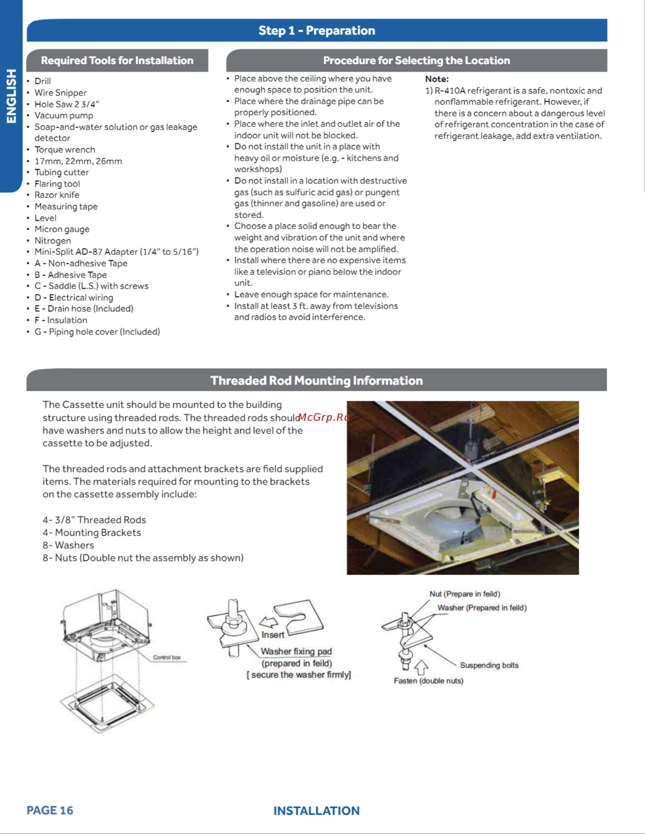 Haier 4U36MS2VHB [16/30] Step 1 preparation