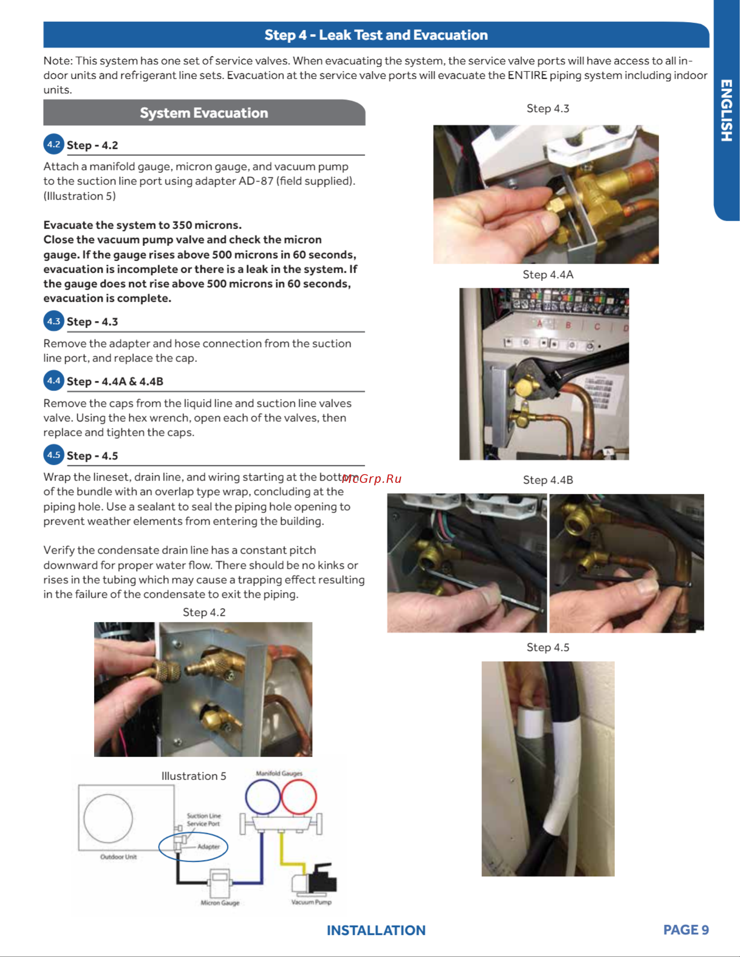 Haier AW07LC2VHA [9/30] Step 4 leak test and evacuation