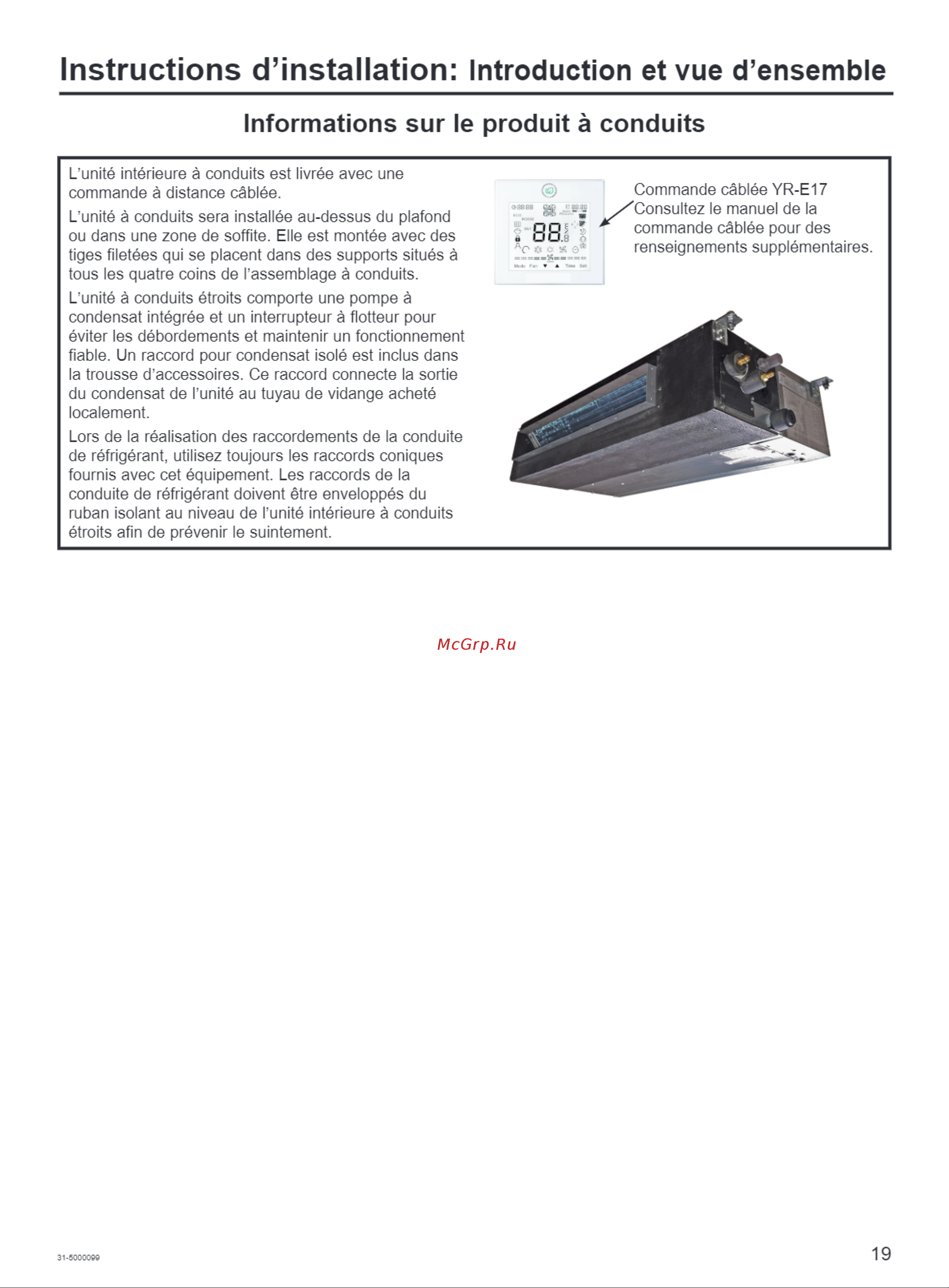 Haier AD07SL2VHA [19/38] Instructions d installation introduction et vue d ensemble