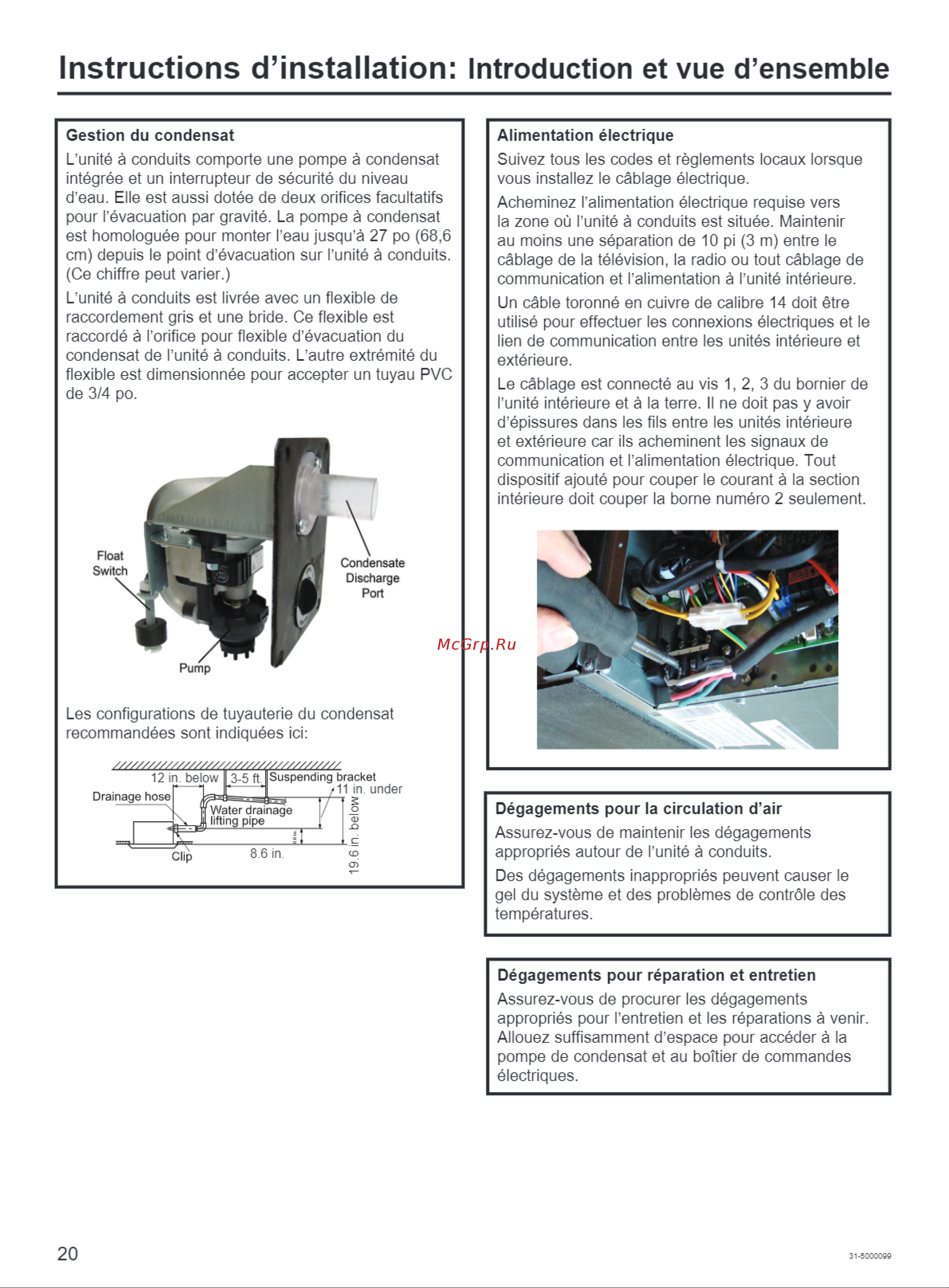 Haier AD07SL2VHA [20/38] Instructions d installation introduction et vue d ensemble