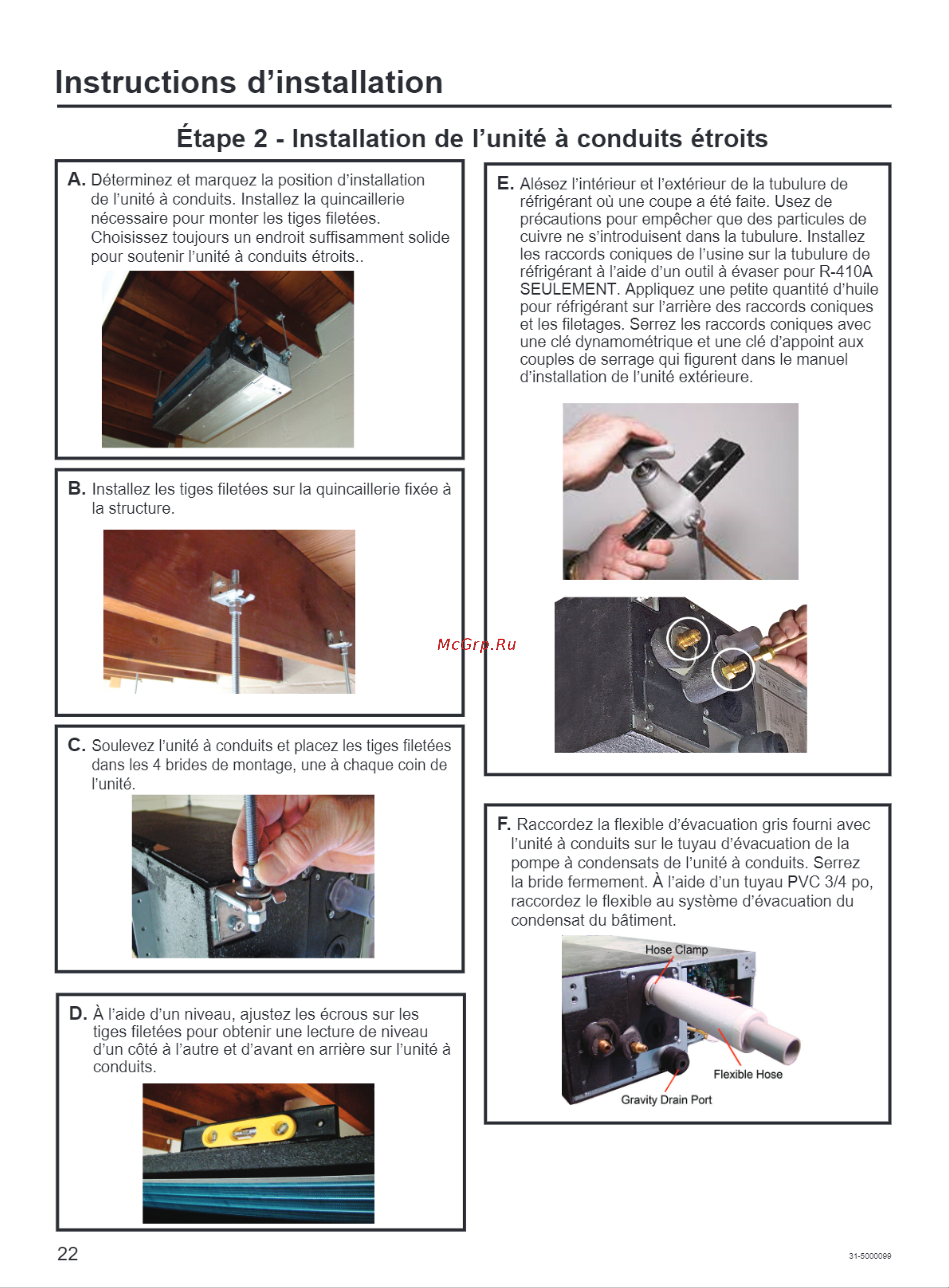 Haier AD07SL2VHA [22/38] Instructions d installation