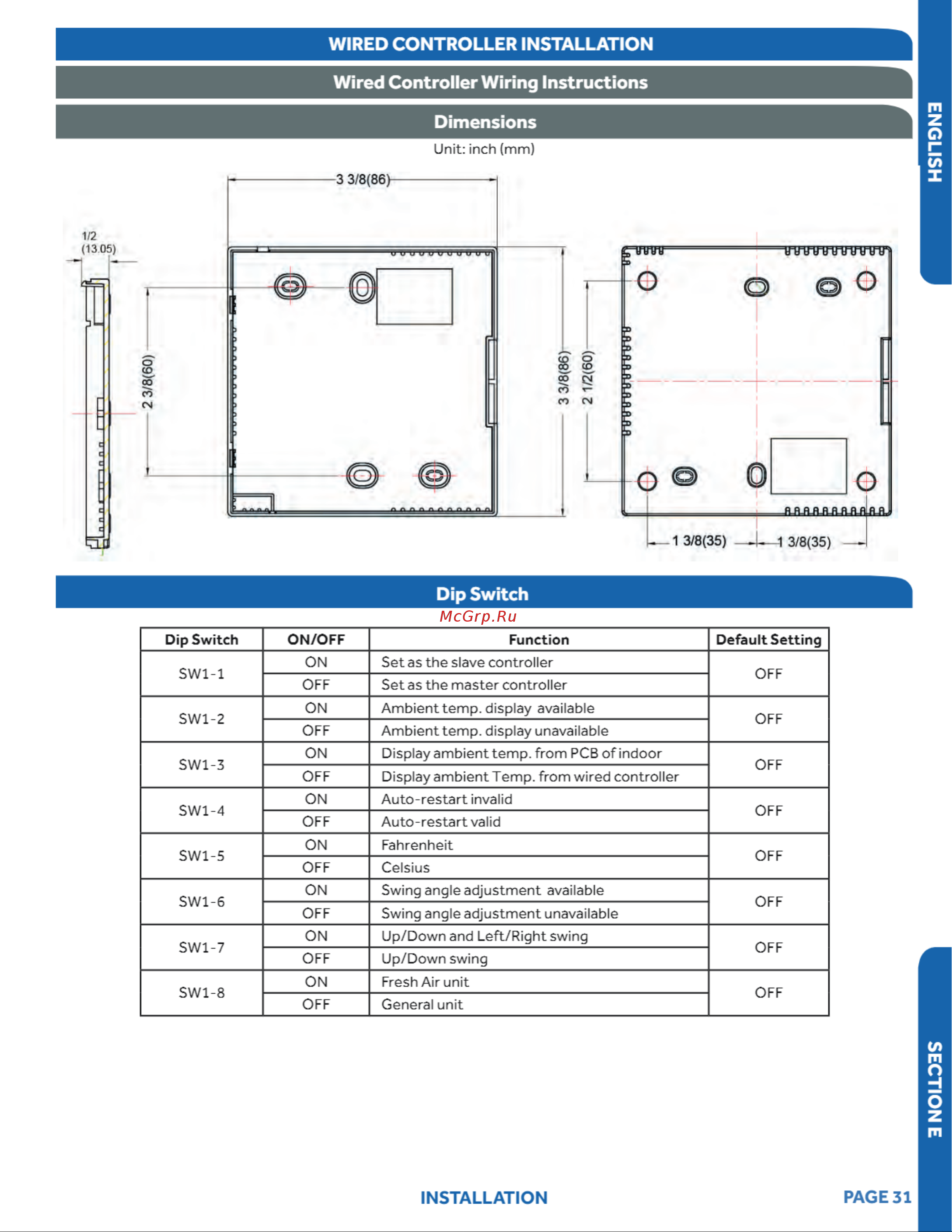 Haier AB18SC2VHA [31/42] Dimensions
