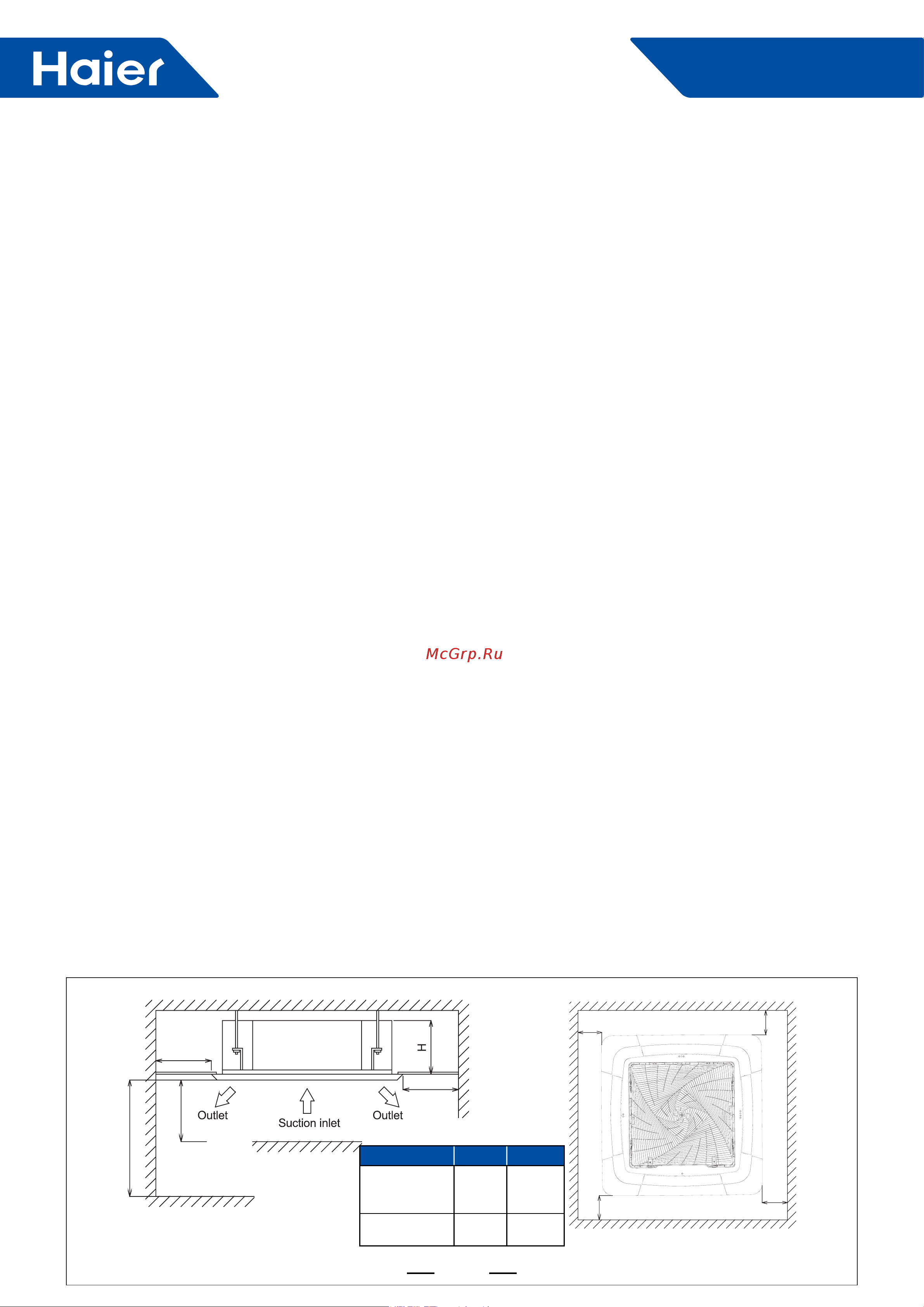 Haier 1UH071N1ERG [26/238] Installation