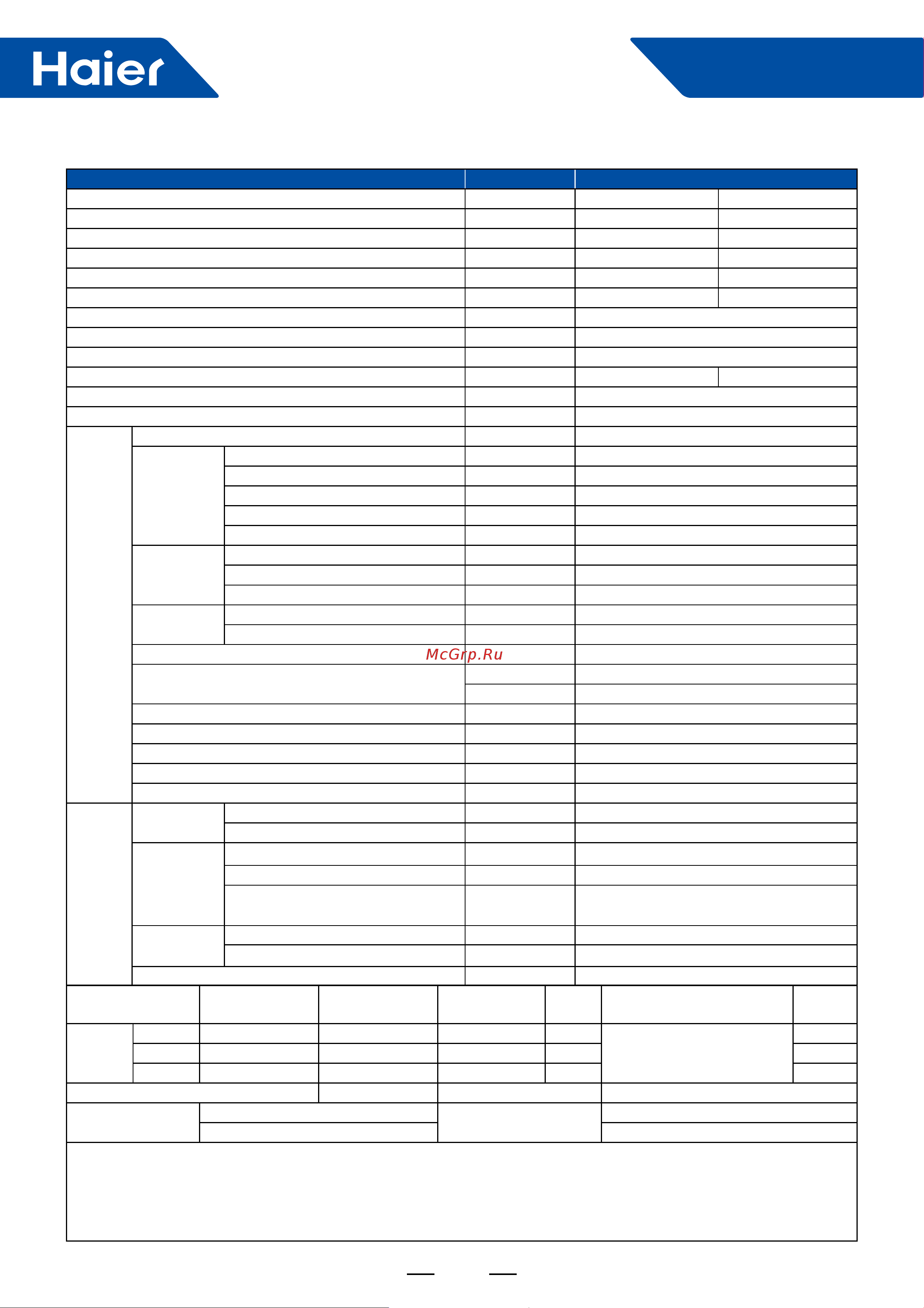 Haier 1UH071N1ERG [36/238] Specification