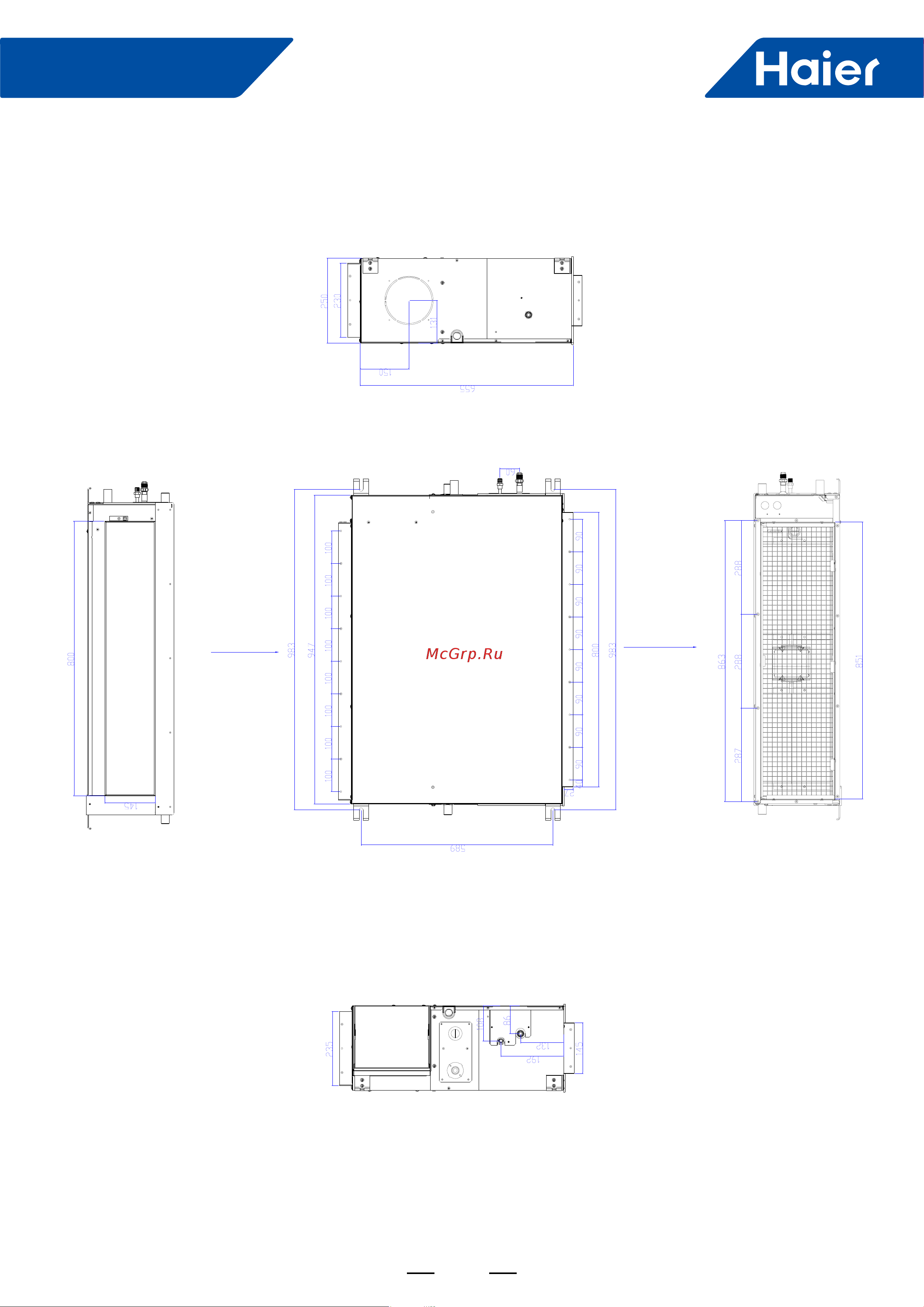 Haier 1UH071N1ERG [43/238] Dimension