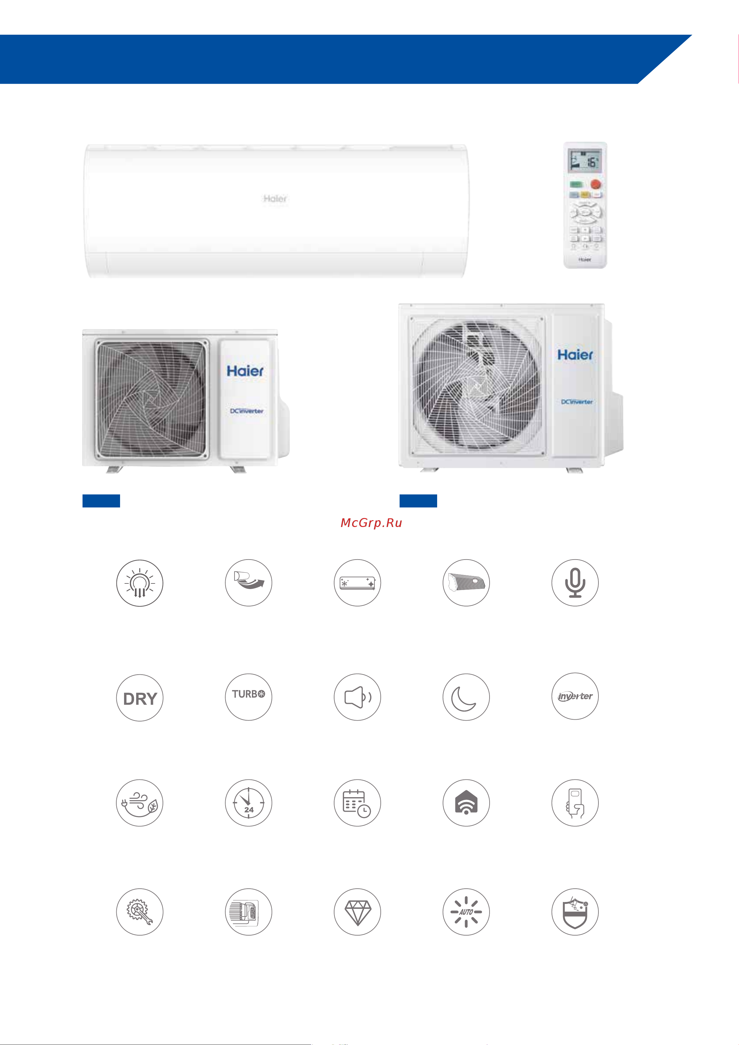 Haier AS53PDDHRA [8/12] Pinnacle speciﬁcations