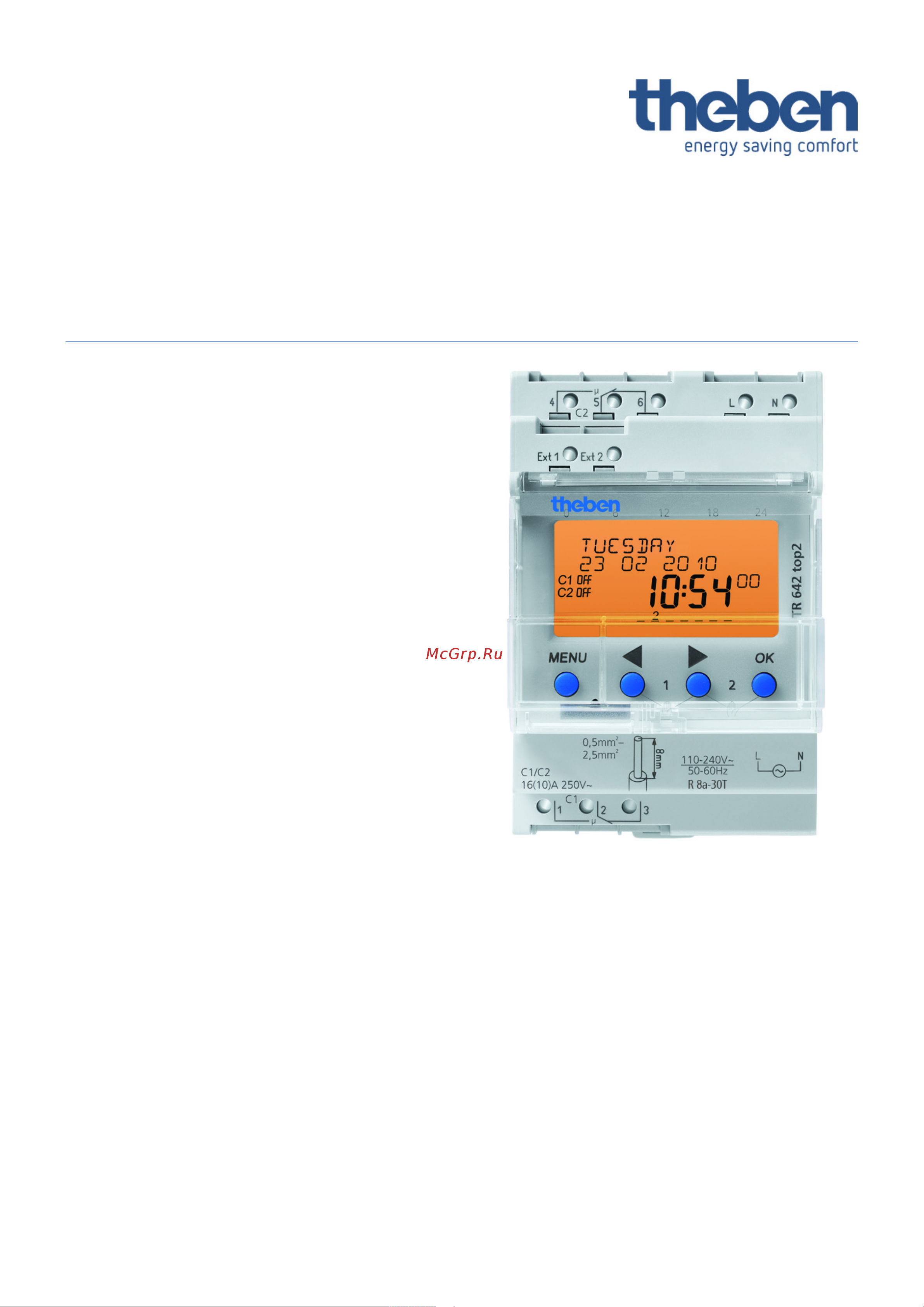 Theben TR 642 top2 (6420100) Технический паспорт онлайн