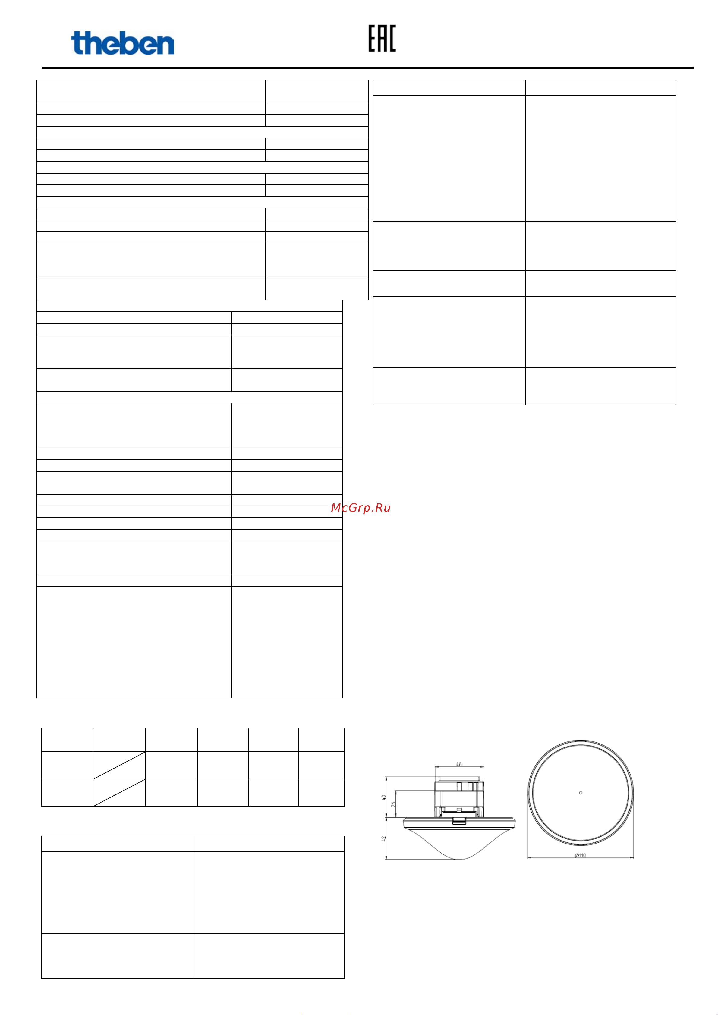 Theben thePrema S360-101 E UP WH (2070605) Инструкция по эксплуатации онлайн [6/7] 614789