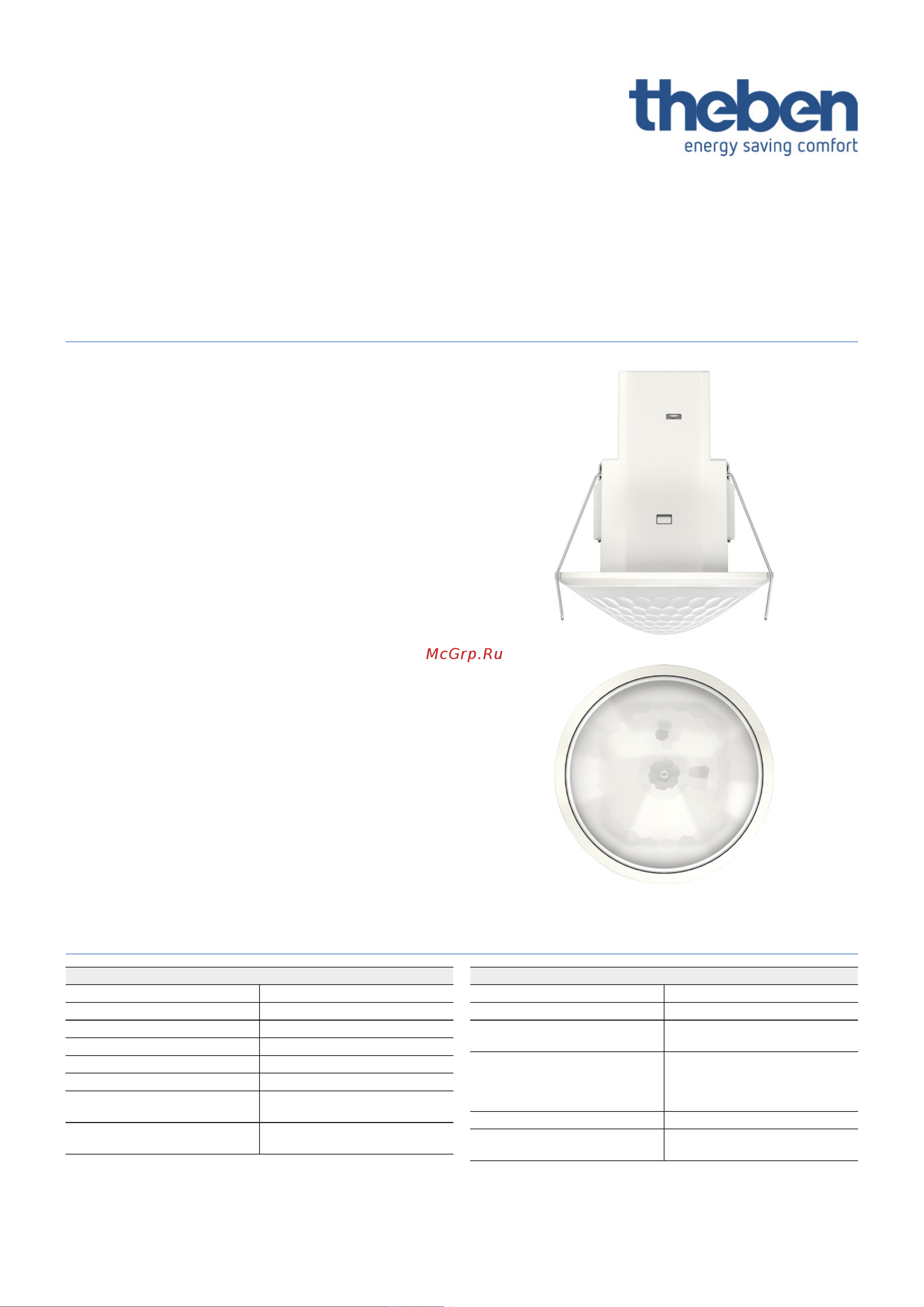 Theben theMova S360-101 DE WH (1030565) Технический паспорт онлайн