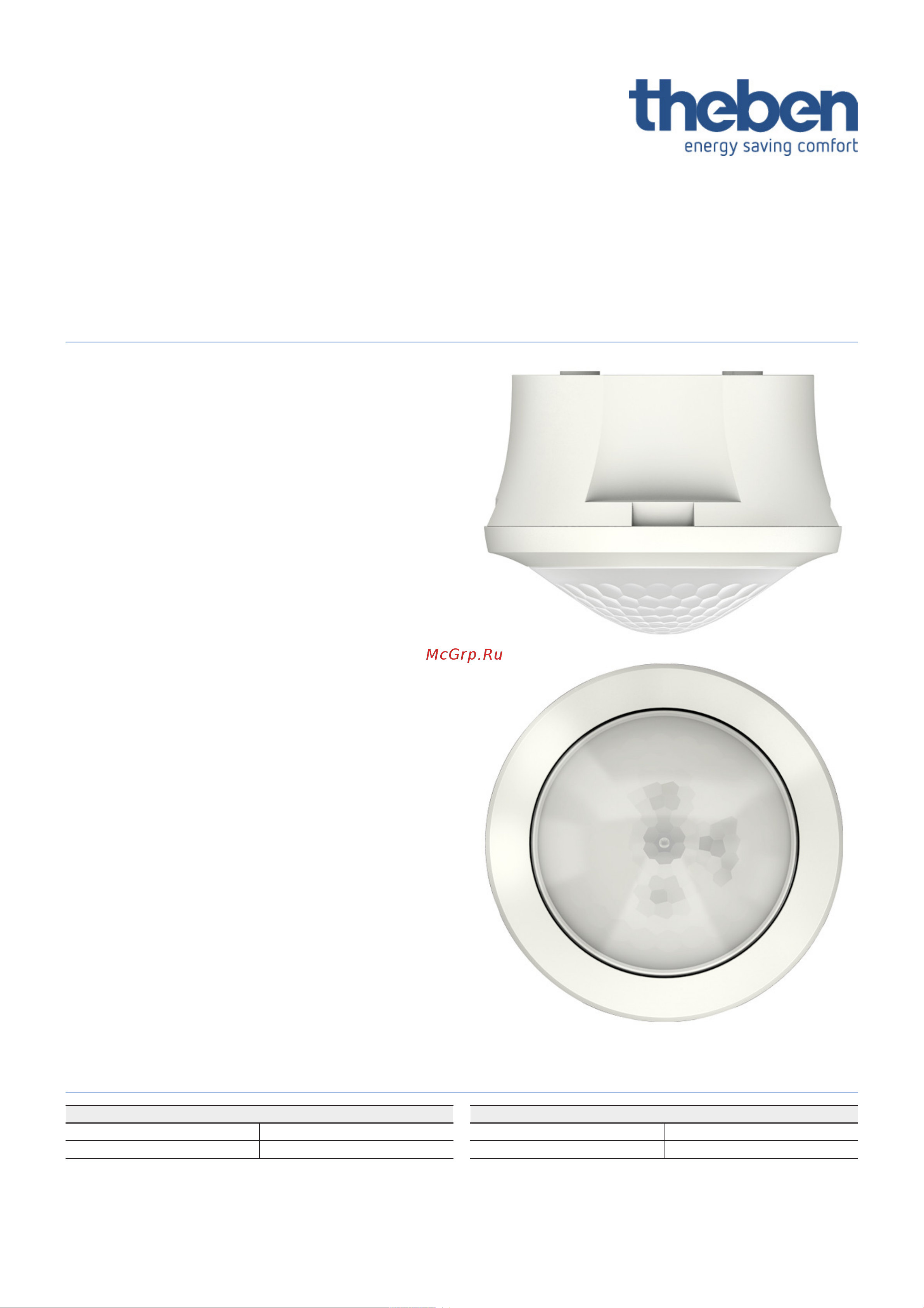 Theben theMova S360-100 AP WH (1030550) Технический паспорт онлайн