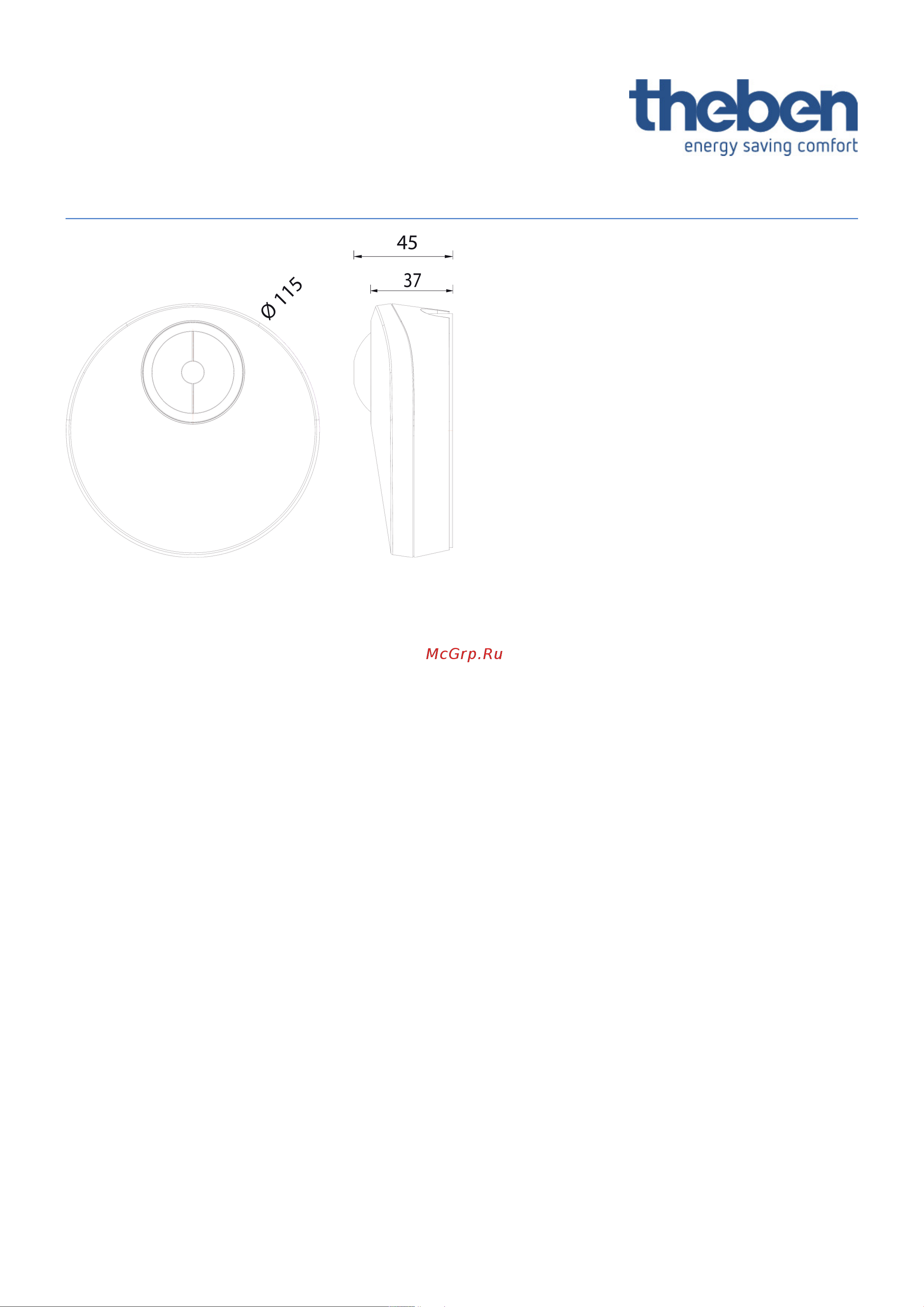 Theben LUXA 103-100 AP WH (1030022) [3/3] Luxa 103 100 ap wh
