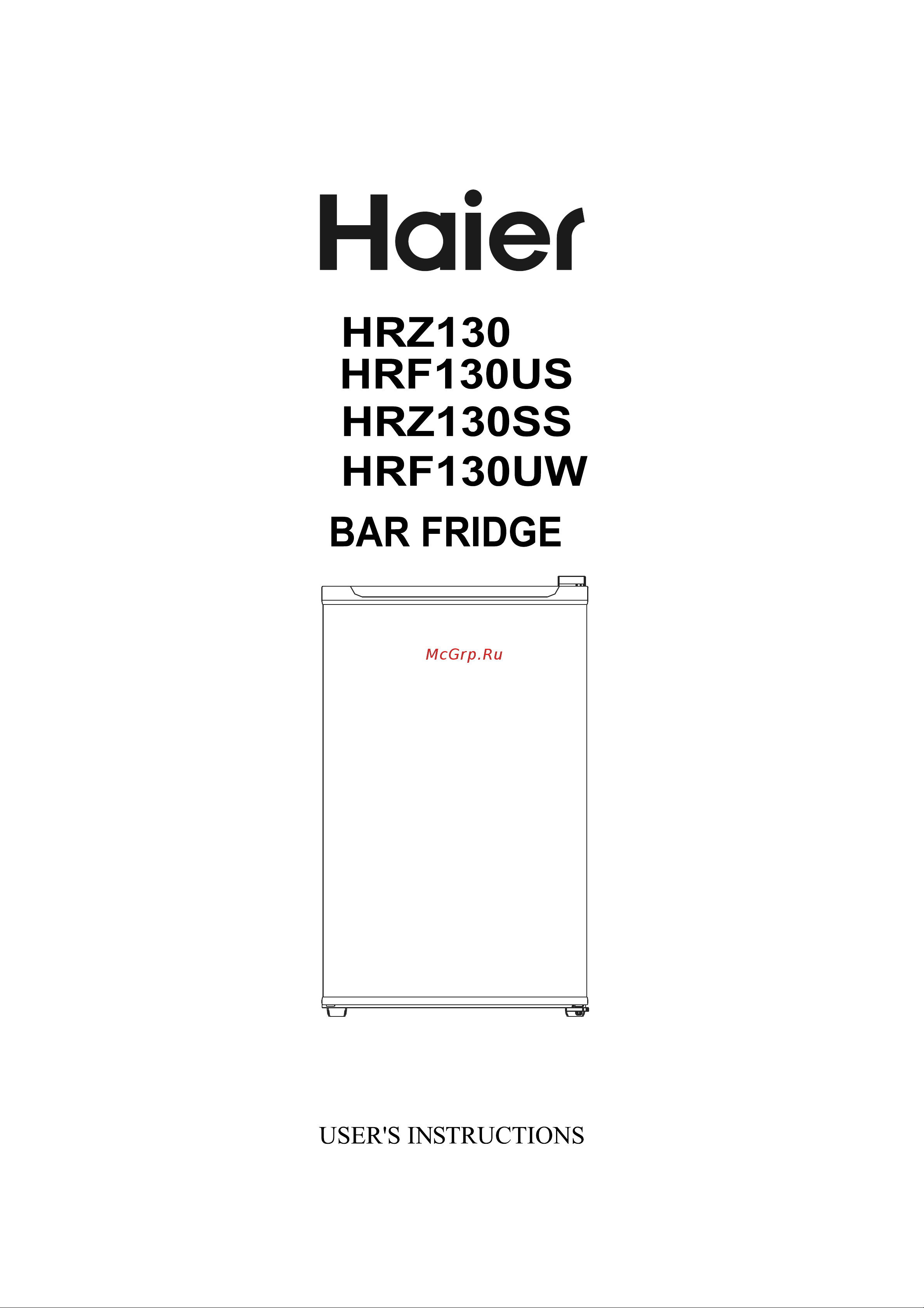 Haier HRF130US Инструкция по эксплуатации онлайн