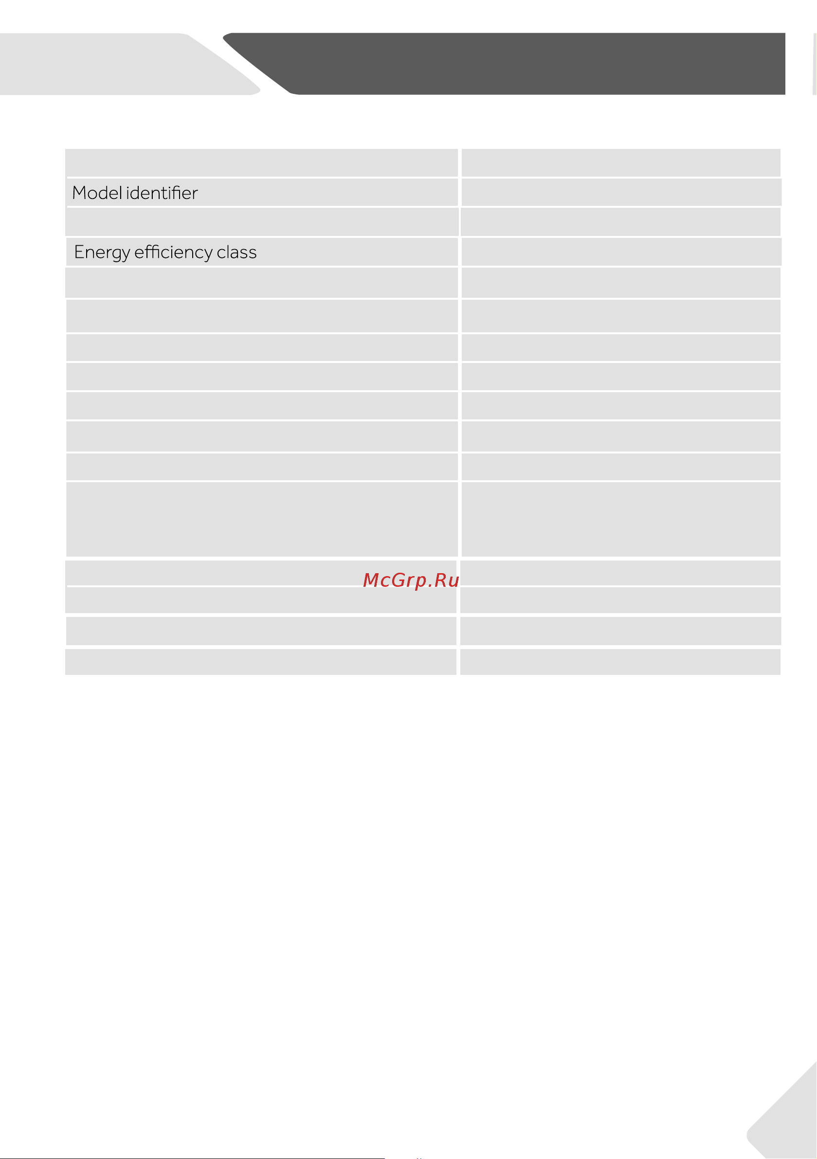 Haier HVF430VW [27/28] Technical data