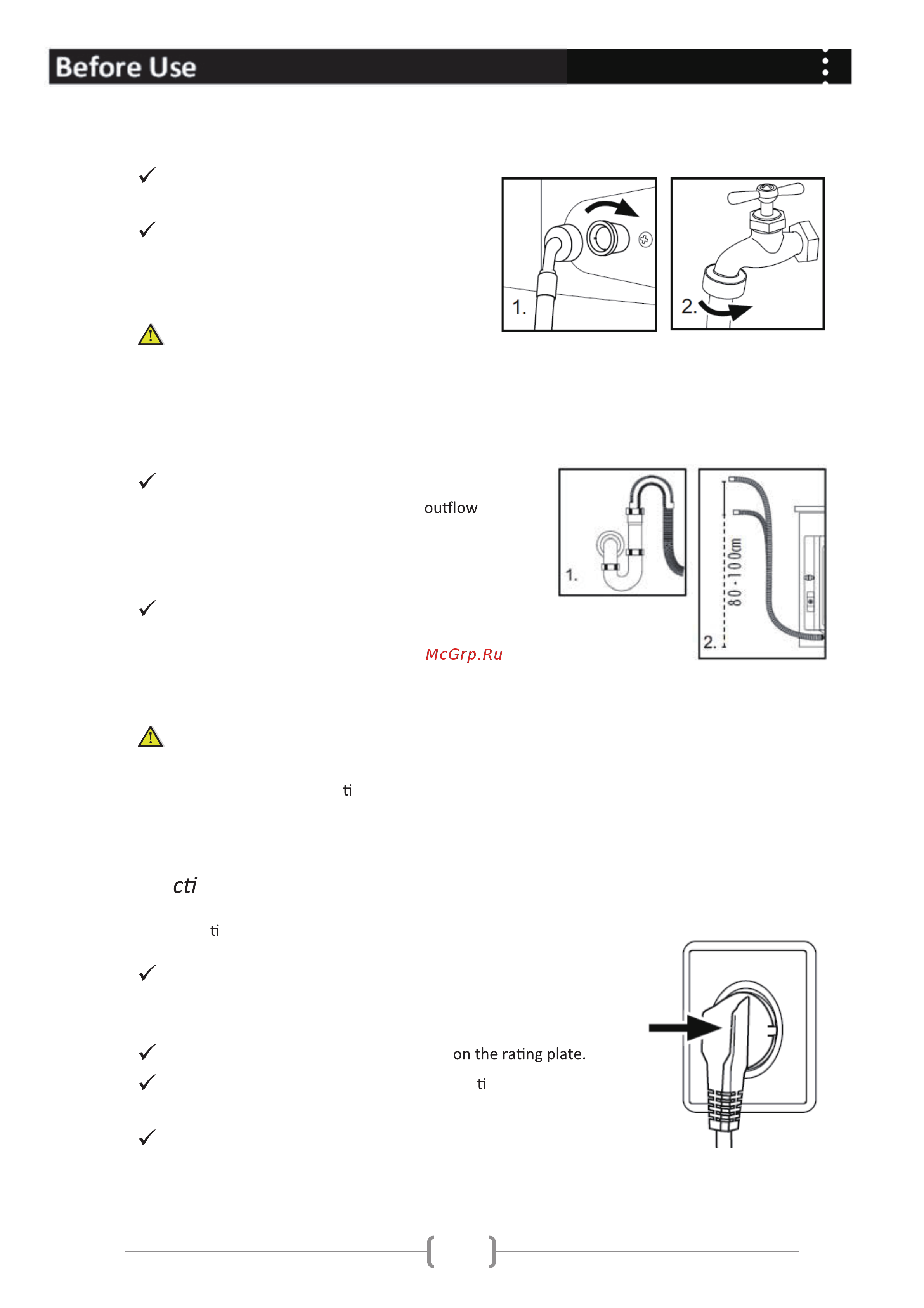 Haier HWF75AW2 [8/21] Conne ng to power supply
