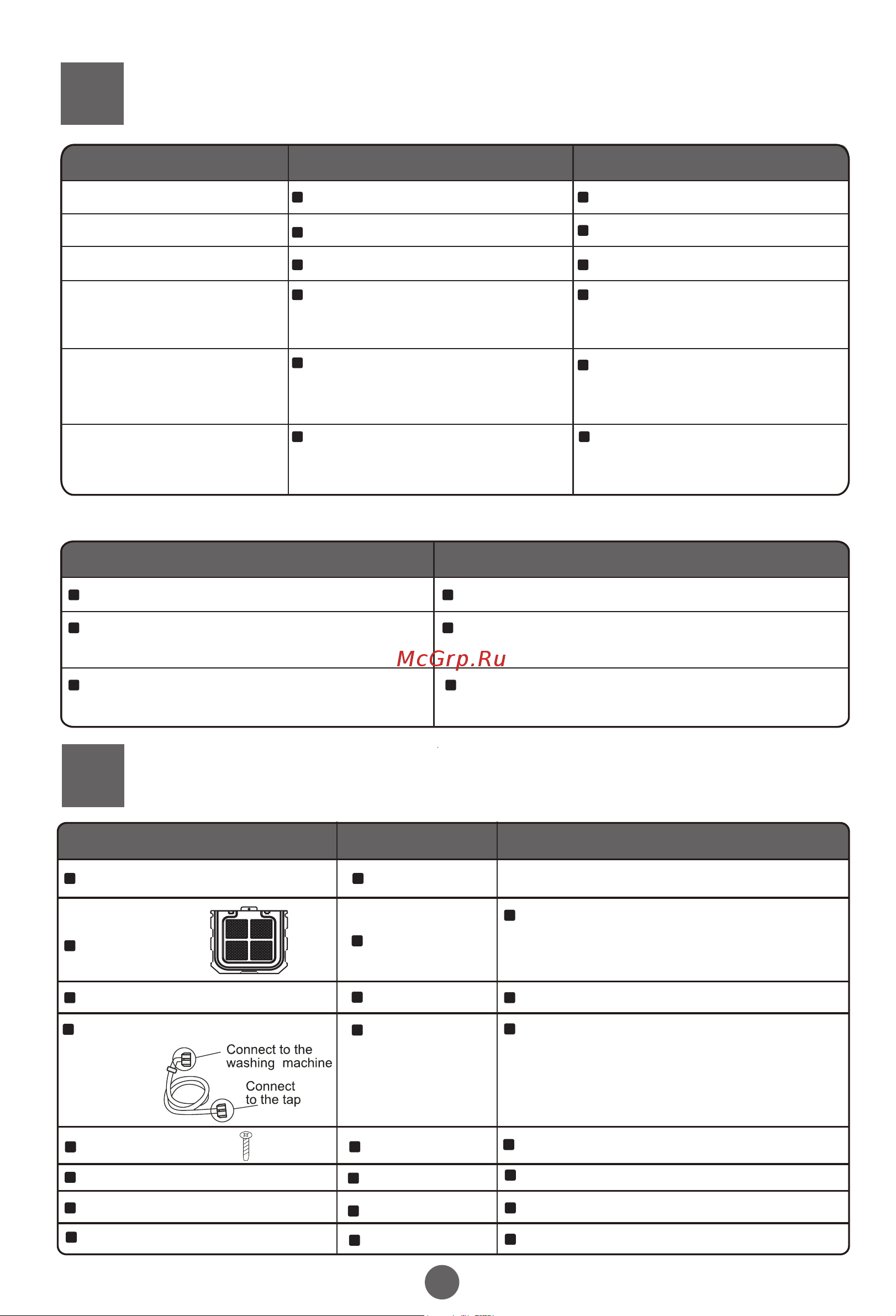 Haier HWT09AN1 [19/20] Packing list