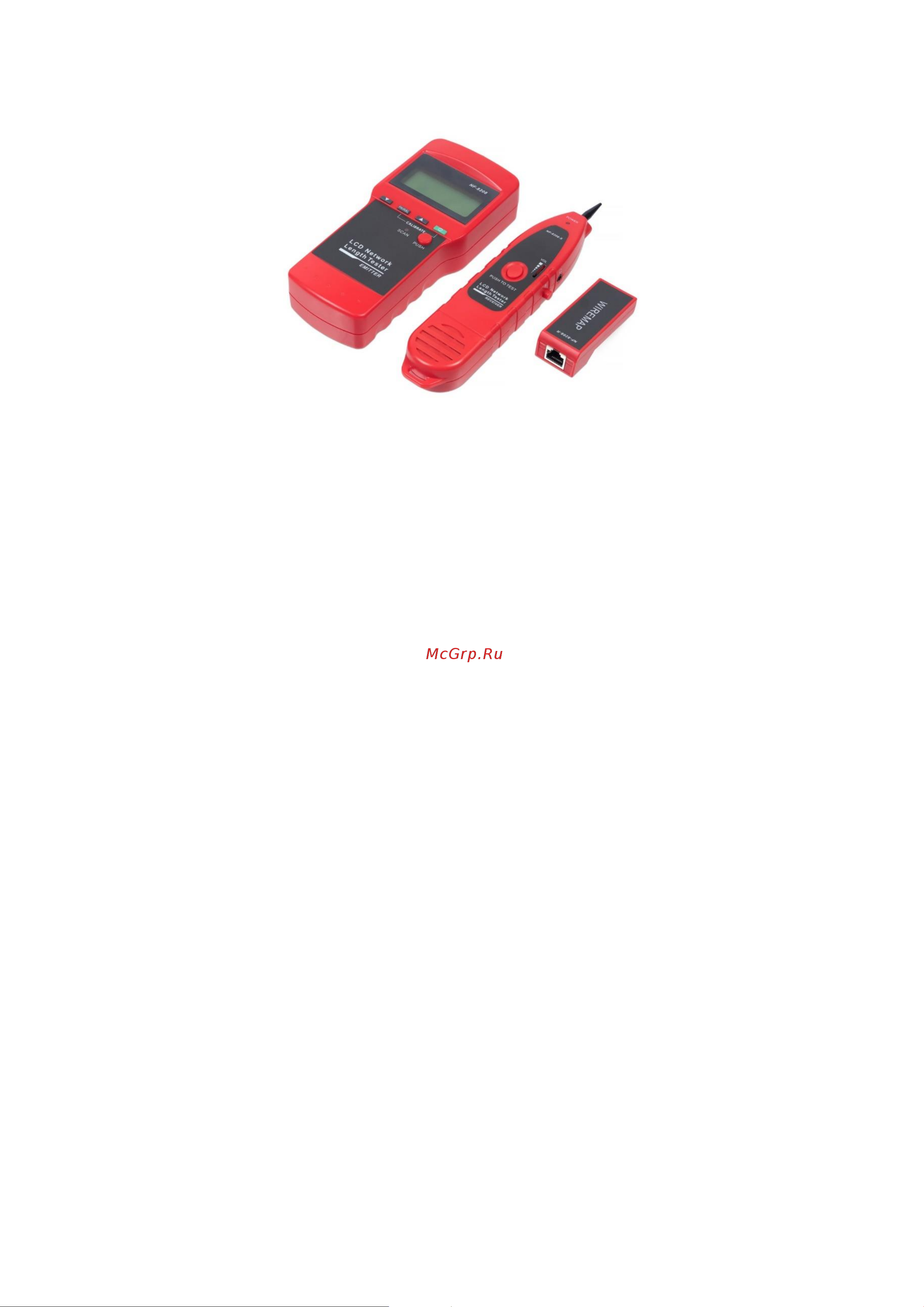Cabeus CT-LCD-RJ45-SCAN (NF-8208) Руководство по эксплуатации онлайн