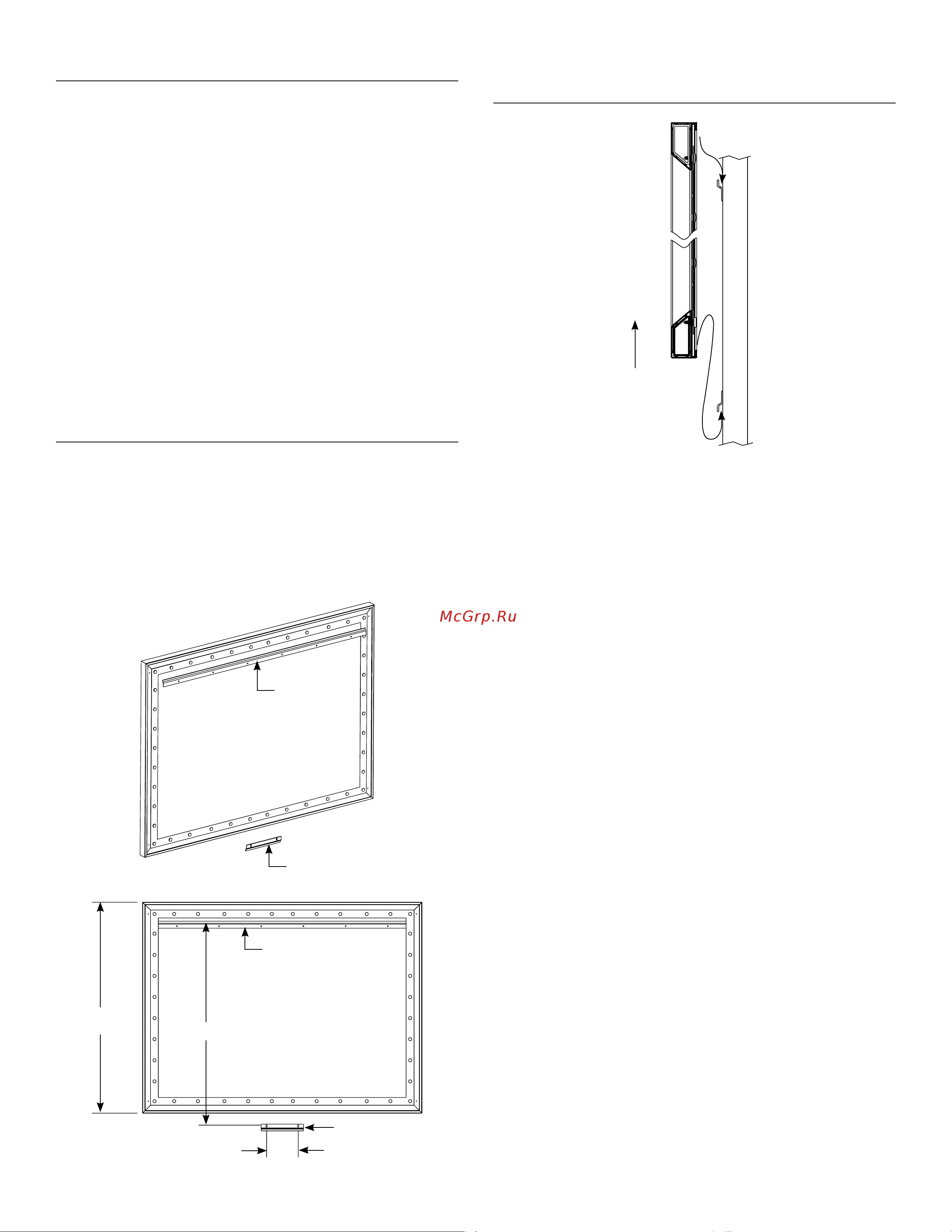 Da-Lite Cinema Contour [3/6] Метод 1 экраны с шириной области просмотра до 80