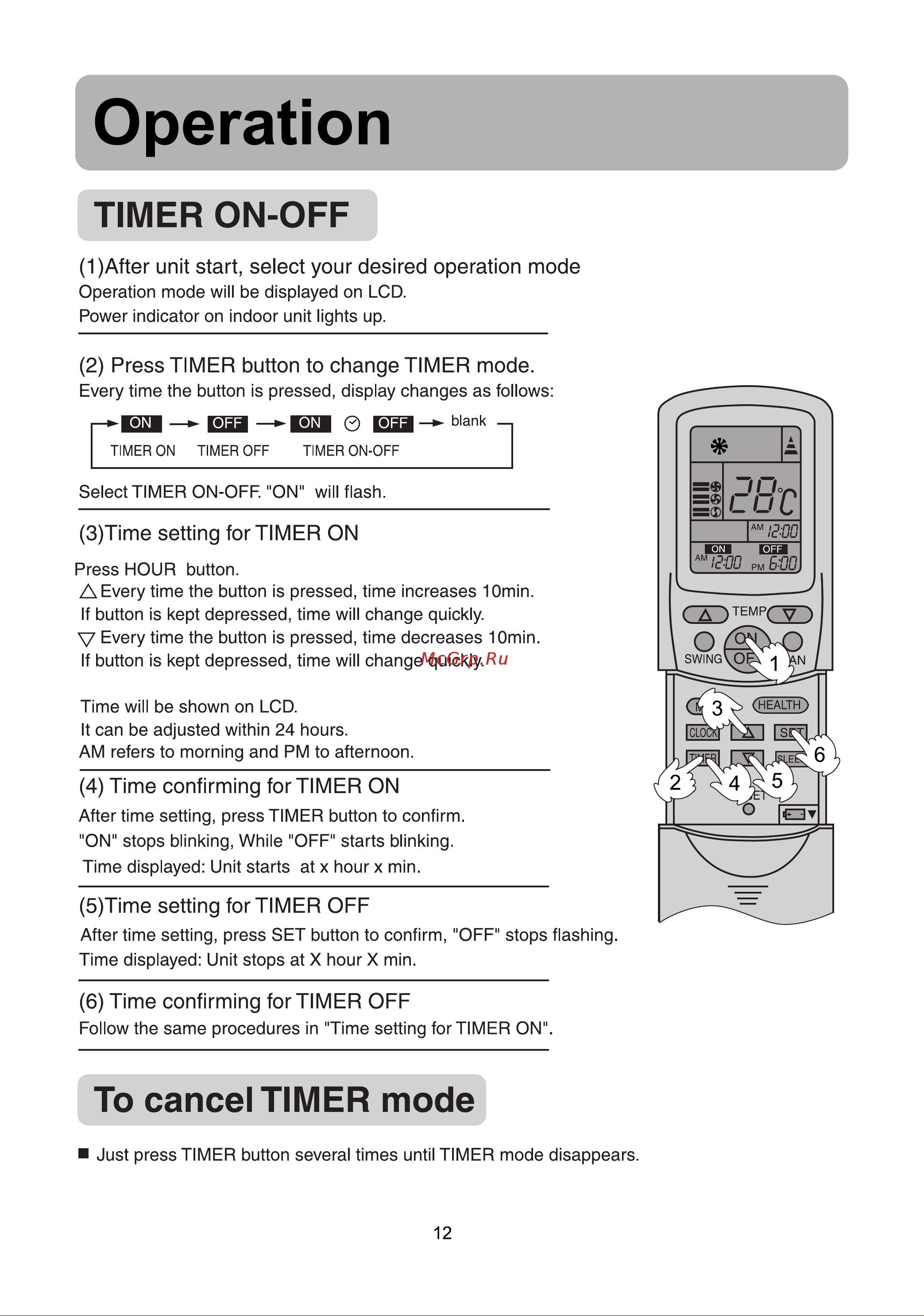 Haier AS072BDAAA [9/21] Operation