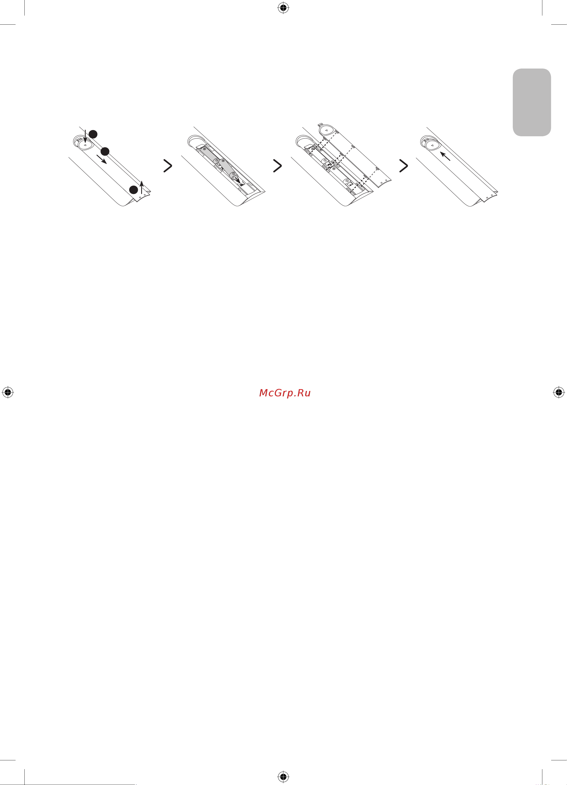 Samsung UE65TU7140U [11/44] Установка батарей в пульт дистанционного управления размер батареи aaa