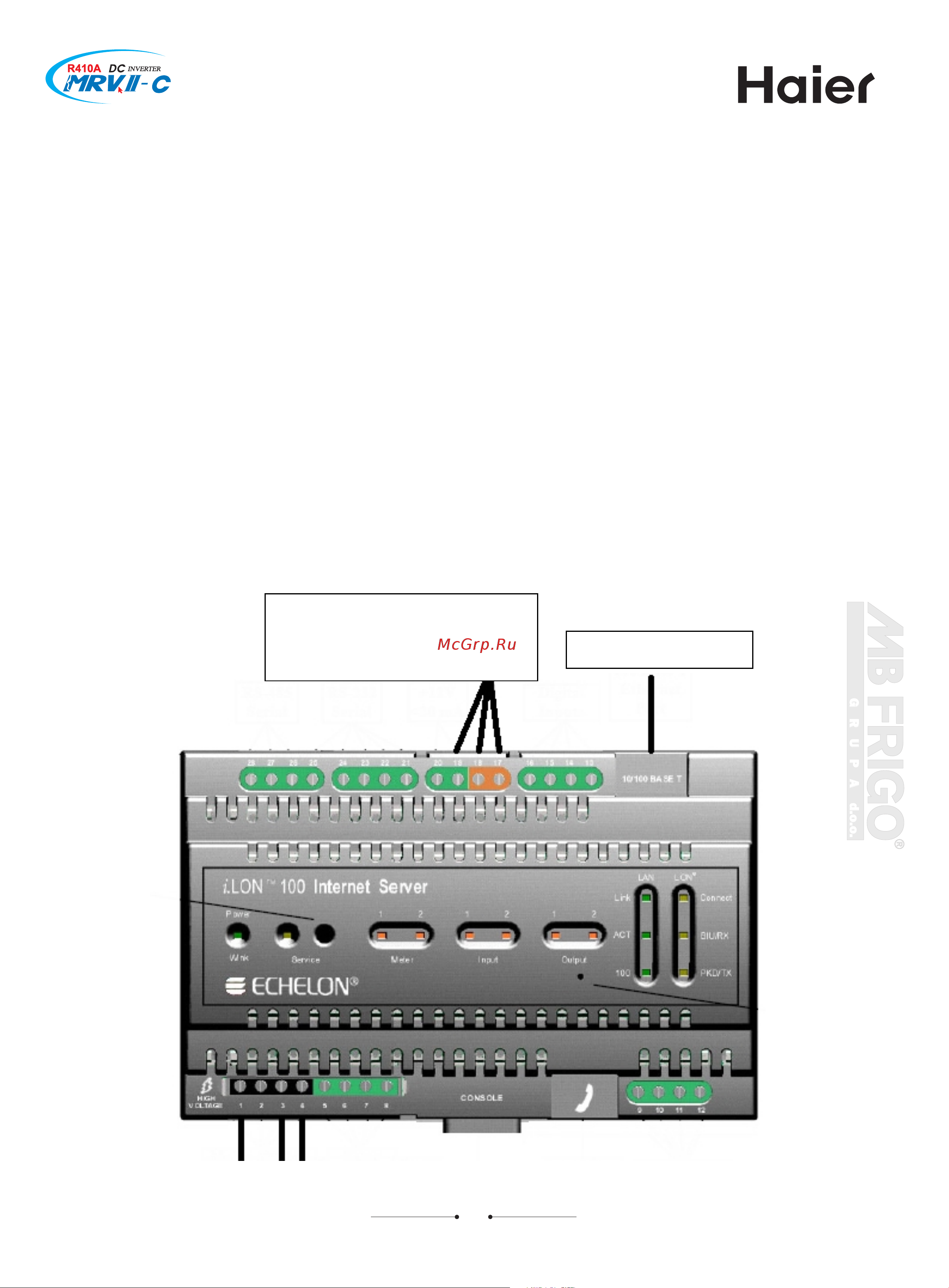 Haier AV14NMVERA [114/129] To server bus line 17 18 connect with server bus line lon 19 connect with shield layer