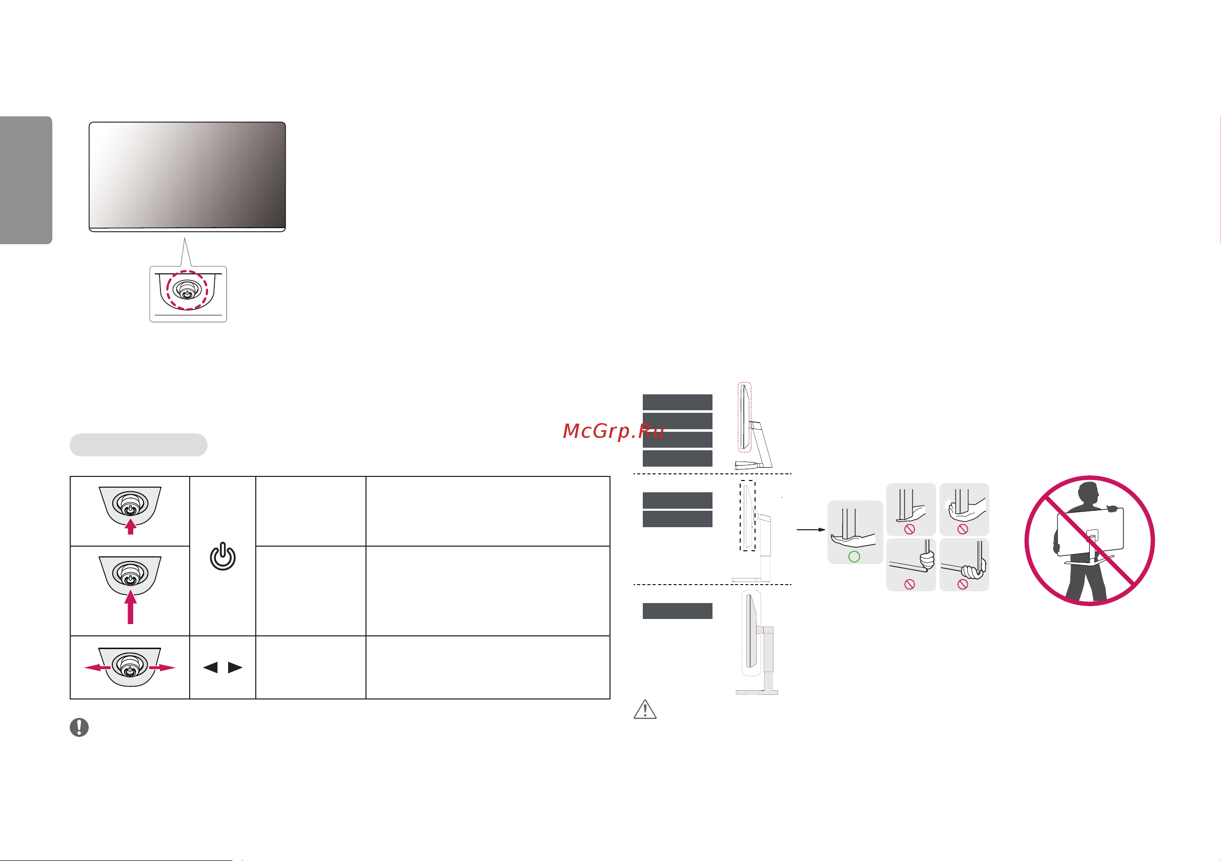 LG 32UN500-W [4/33] Описание устройства и функций кнопок